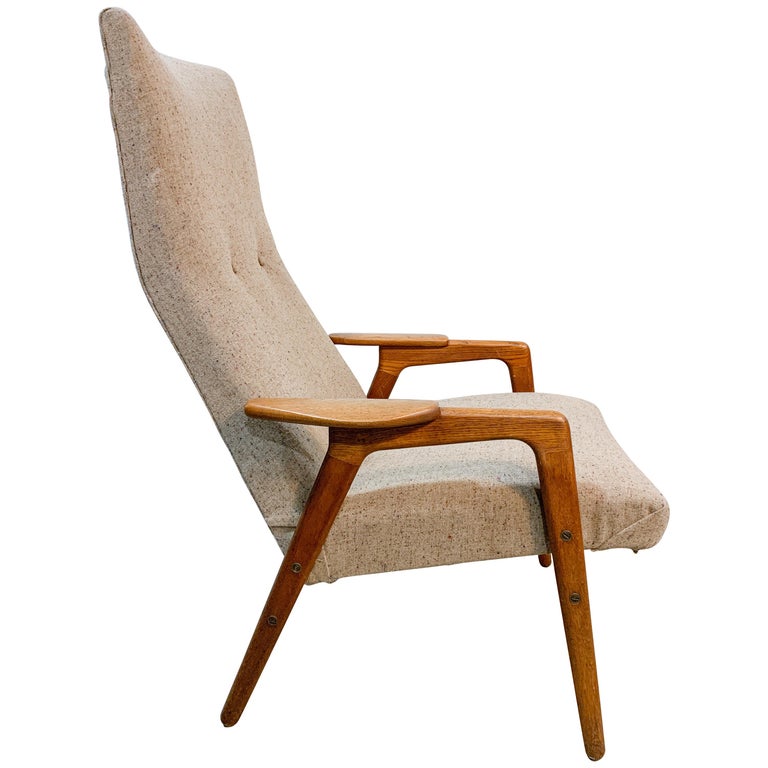 Yngve Ekstrom Ruster Swedish Mid-Century Modern Chair For Sale