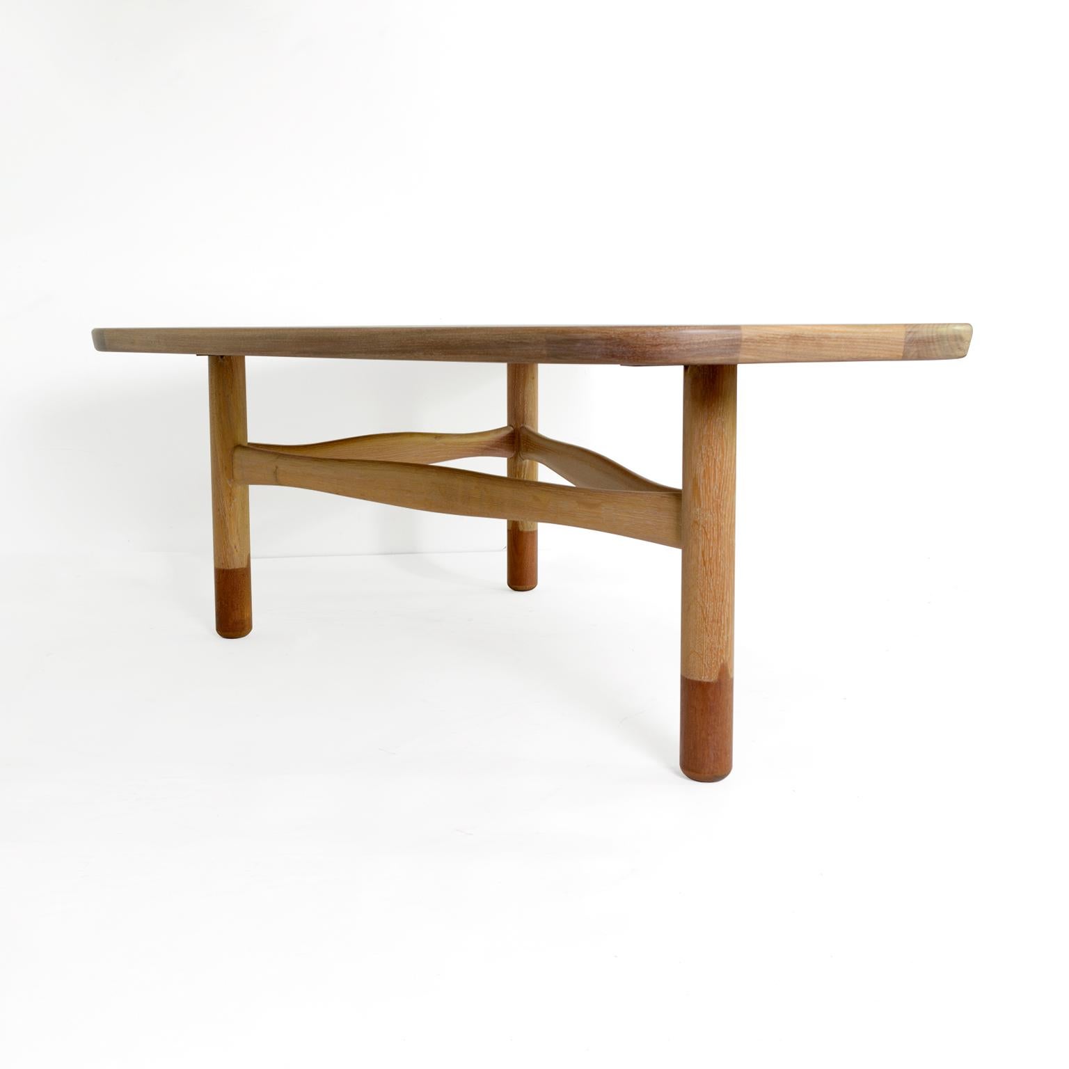 Oak Yngve Ekstrōm, Scandinavian Modern Coffee Table, Westerberg Mōbler, Sweden For Sale