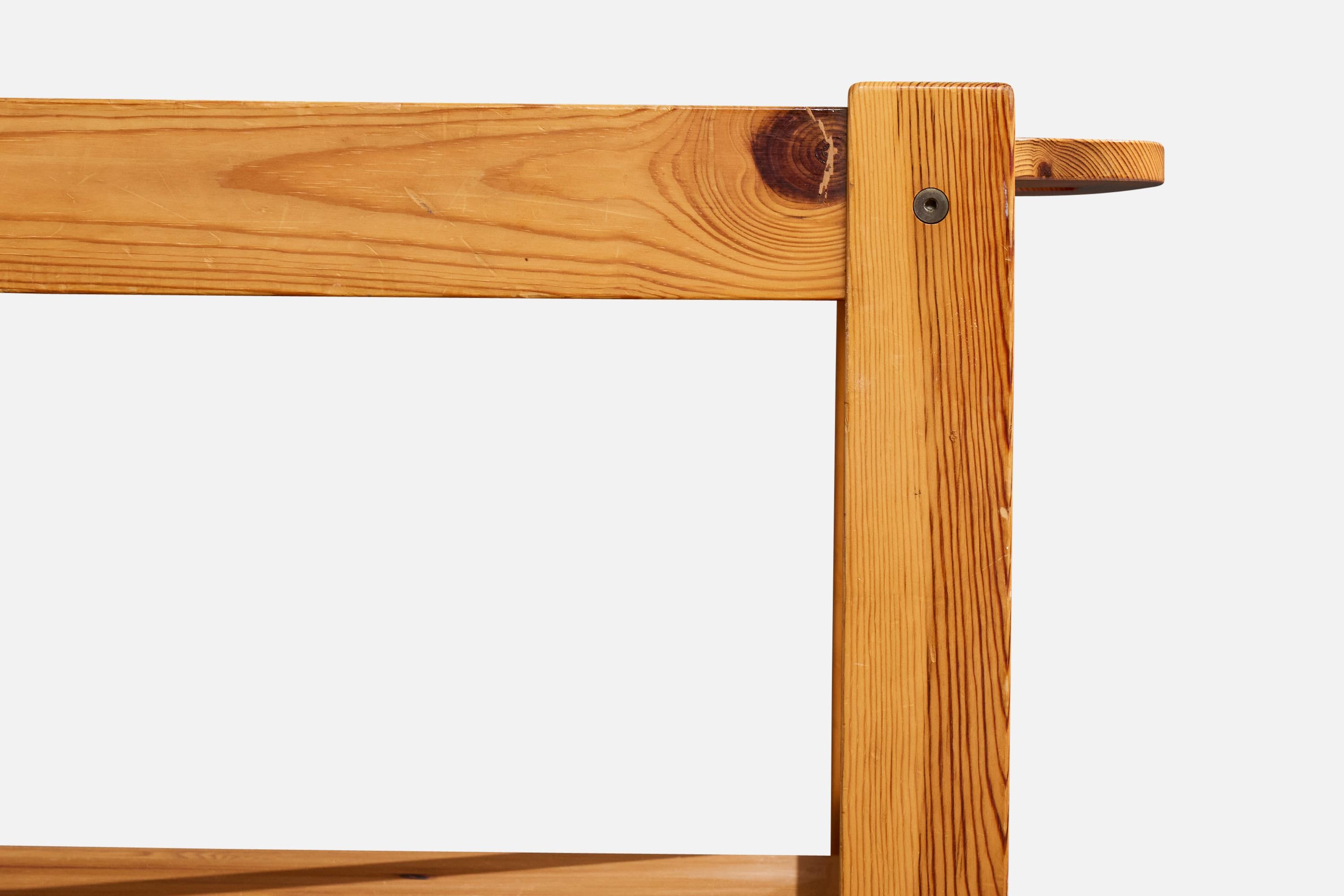 Late 20th Century Yngve Ekström, Serving Cart, Pine, Sweden, 1970s For Sale