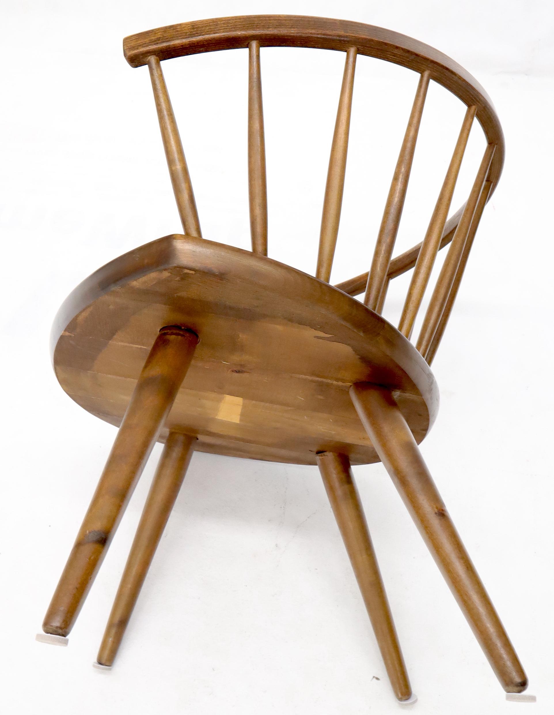 Yngve Ekström Spindle Back Solid Birch Wide Fan Back Arka Lounge Chair 1
