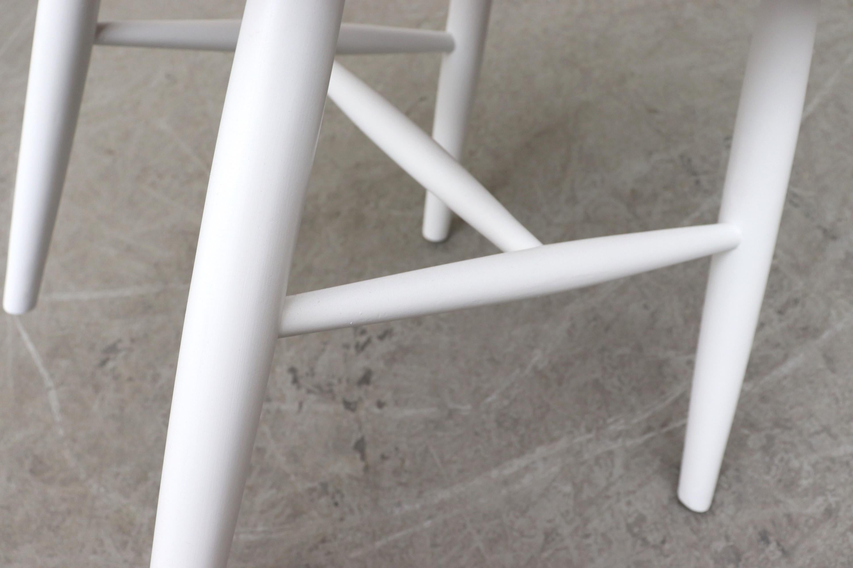 Yngve Ekstrom Style White Spindle Back Chair 3