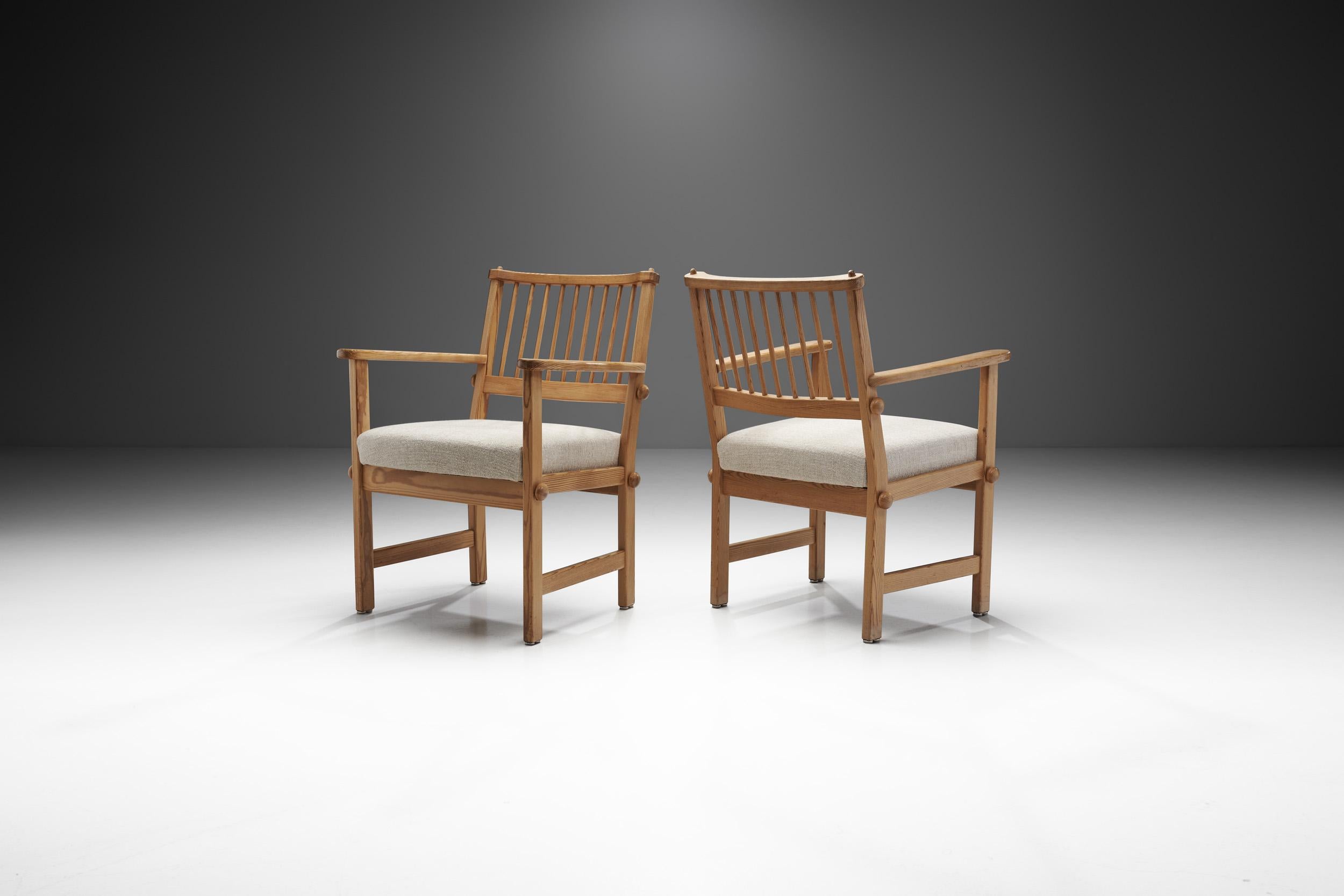 Yngve Ekström Swedish Modern Easy Chairs for Swedese, Sweden, 1950s In Good Condition In Utrecht, NL