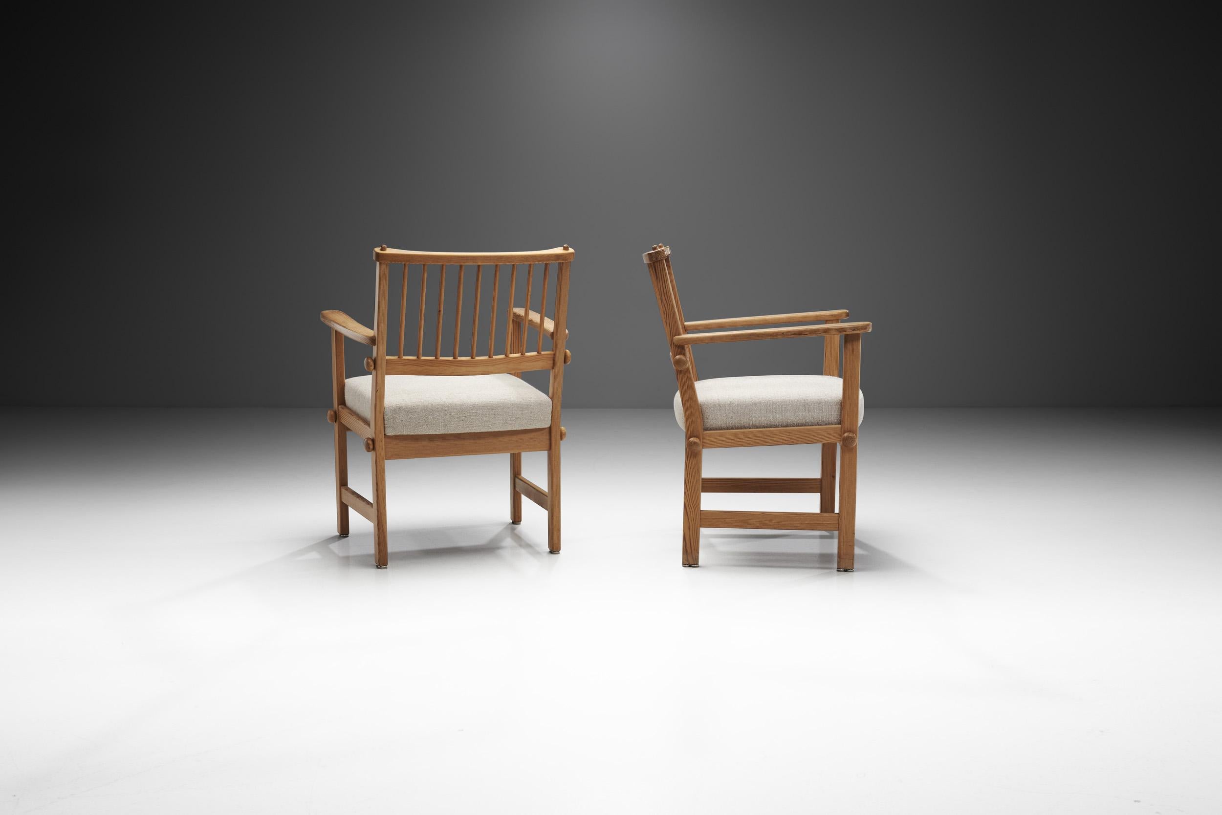 20th Century Yngve Ekström Swedish Modern Easy Chairs for Swedese, Sweden, 1950s