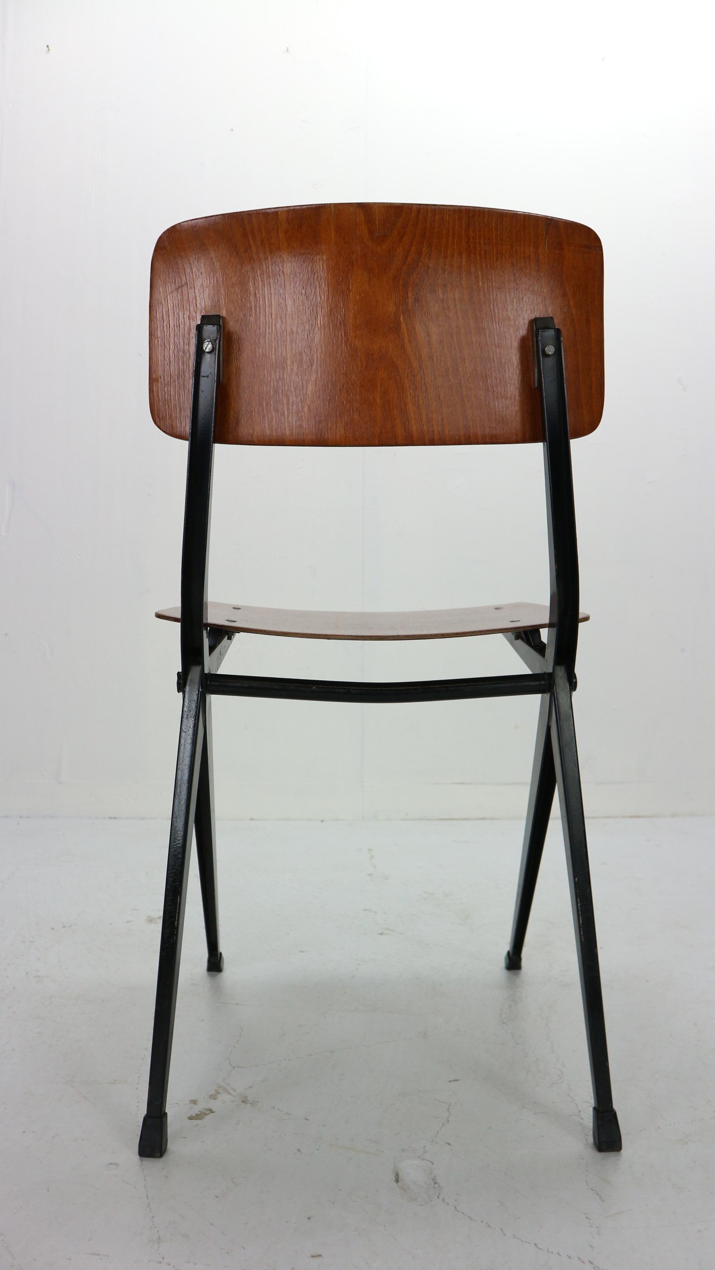 Ynske Kooistra for Marko S201 Set of 8 Industrial Chairs, 1950s, Holland 6