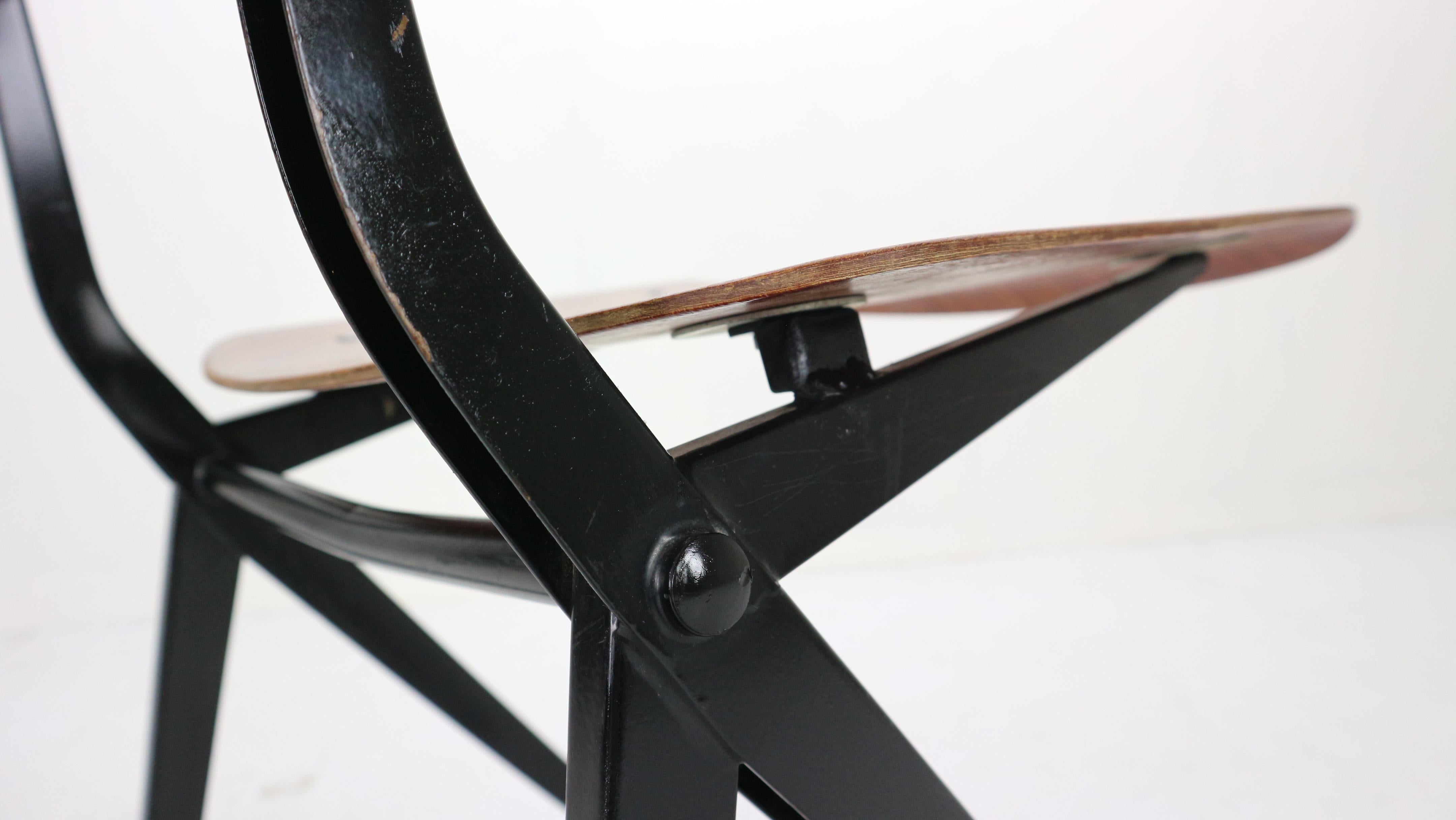 Ynske Kooistra for Marko S201 Set of 8 Industrial Chairs, 1950s, Holland 12