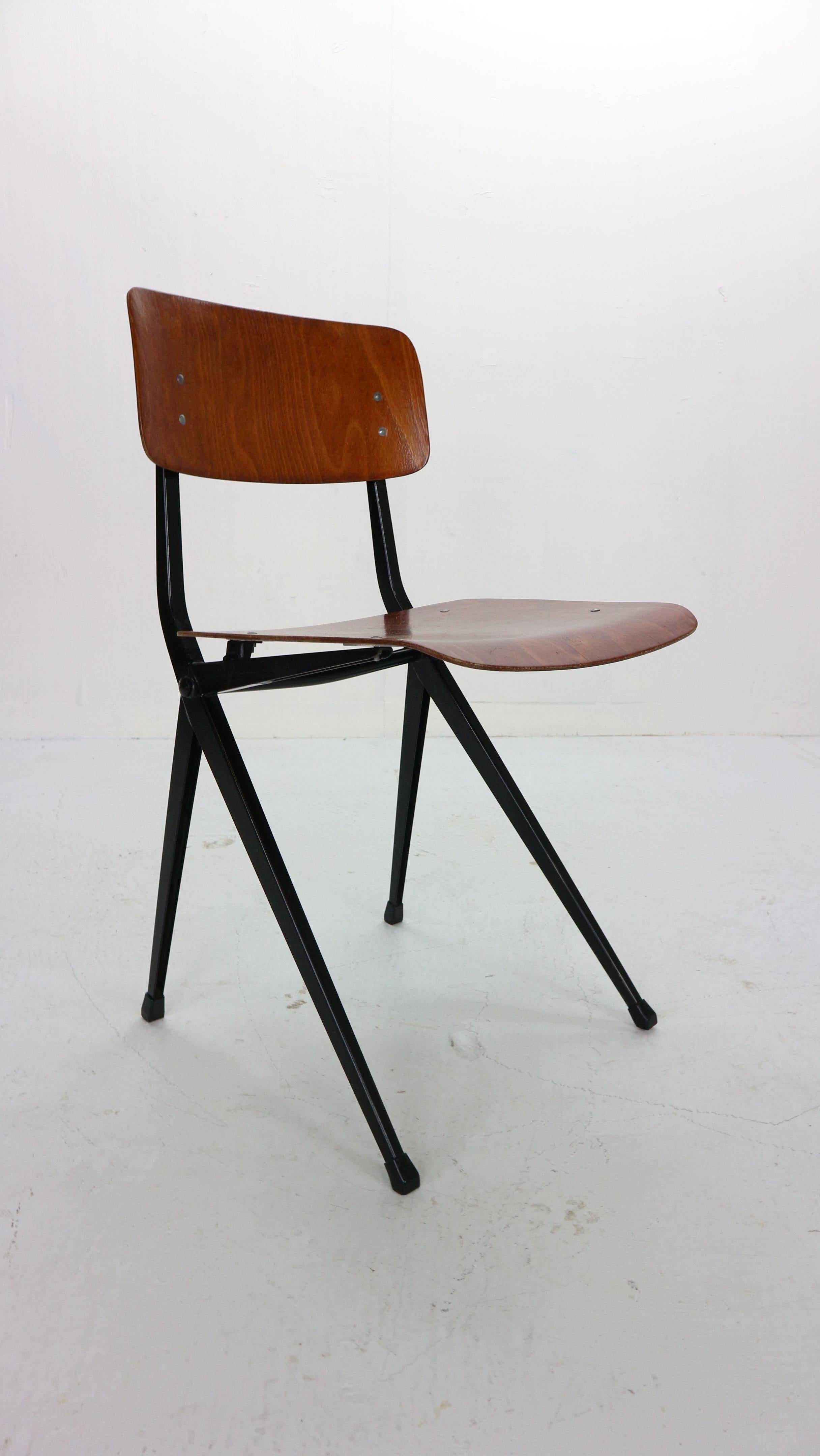 Ynske Kooistra for Marko S201 Set of 8 Industrial Chairs, 1950s, Holland 2