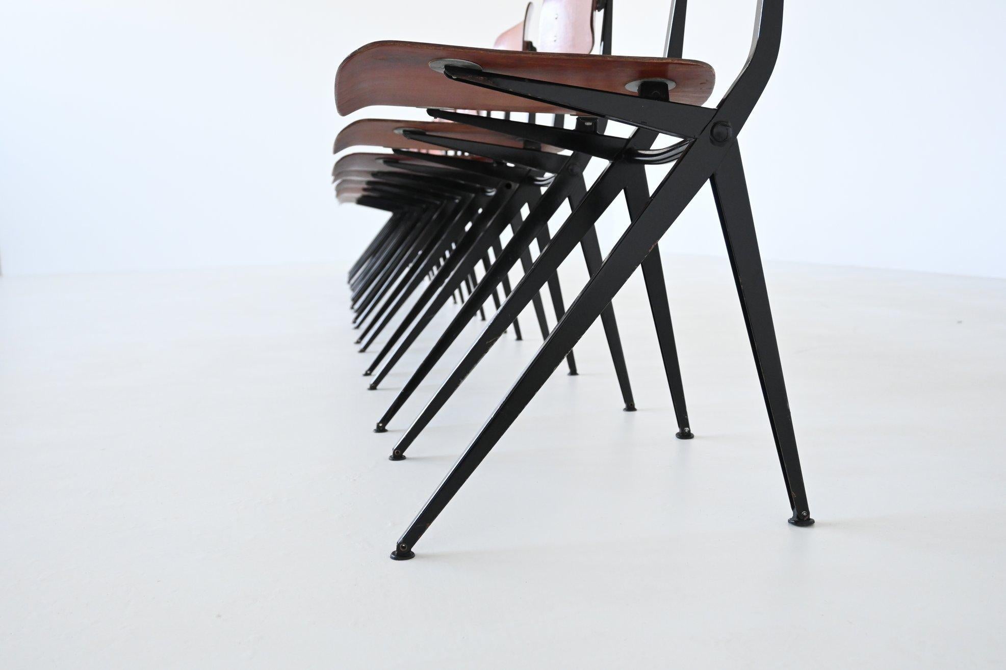 Ynske Kooistra industrial Compass dining chairs Marko The Netherlands 1960 5