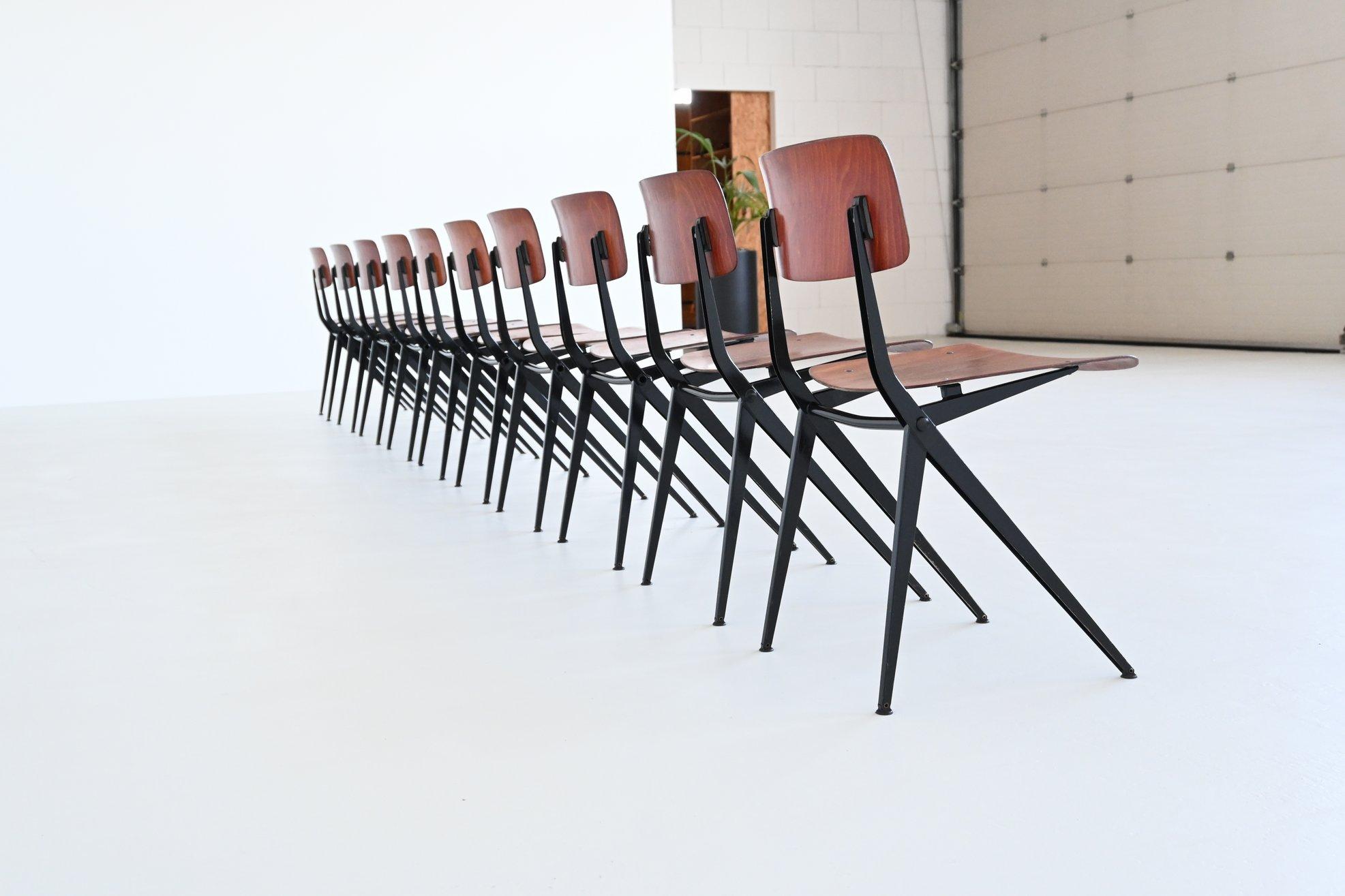 Ynske Kooistra industrial Compass dining chairs Marko The Netherlands 1960 2