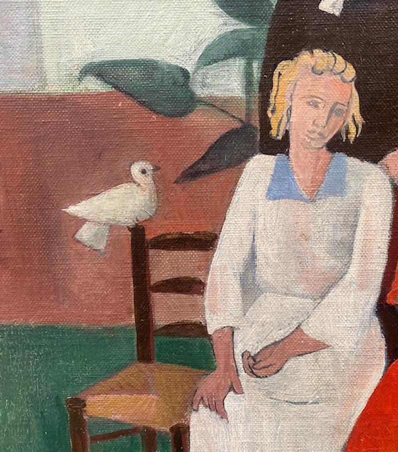 Das Künstlermodell Jeanne Chastagnier Serré trennte sich 1910 von ihrem ersten Ehemann und ging eine Beziehung mit dem Surrealisten Marcel Duchamp ein: Sie wissen schon, der mit dem berühmten Porzellanpissoir.
 
Die junge Yvonne, die den Spitznamen