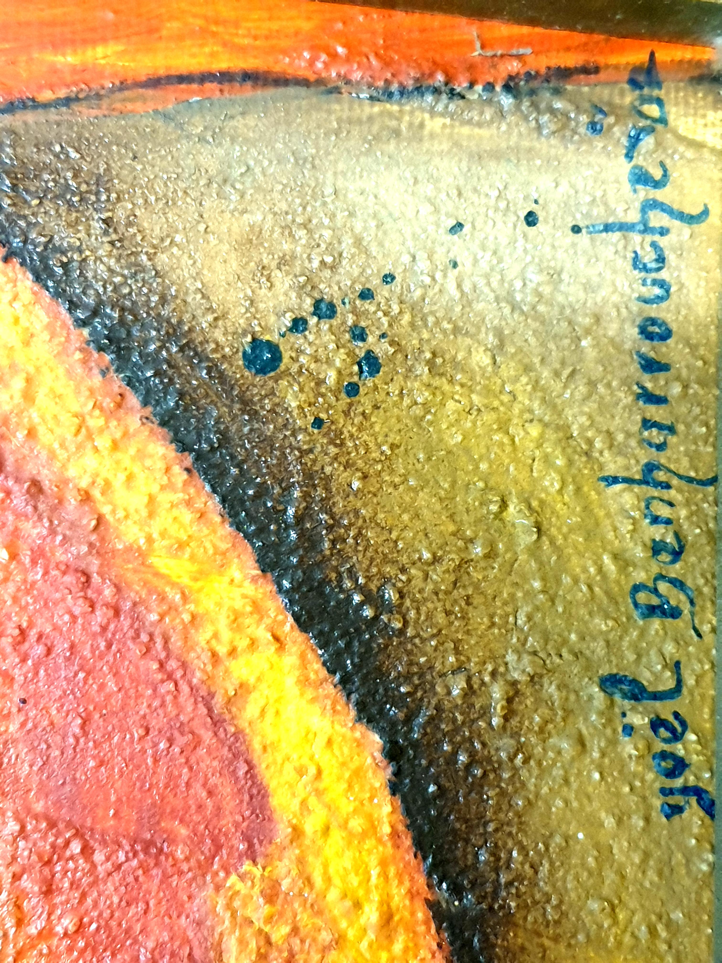 Yoel Benharrouche - Il saggio del tempo - Olio su tela in vendita 4
