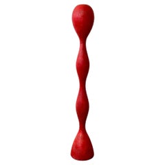 ‘Yoga’ Floor Lamp in Red Resin by Guglielmo Berchicci for Kundalini, Italy, 1990