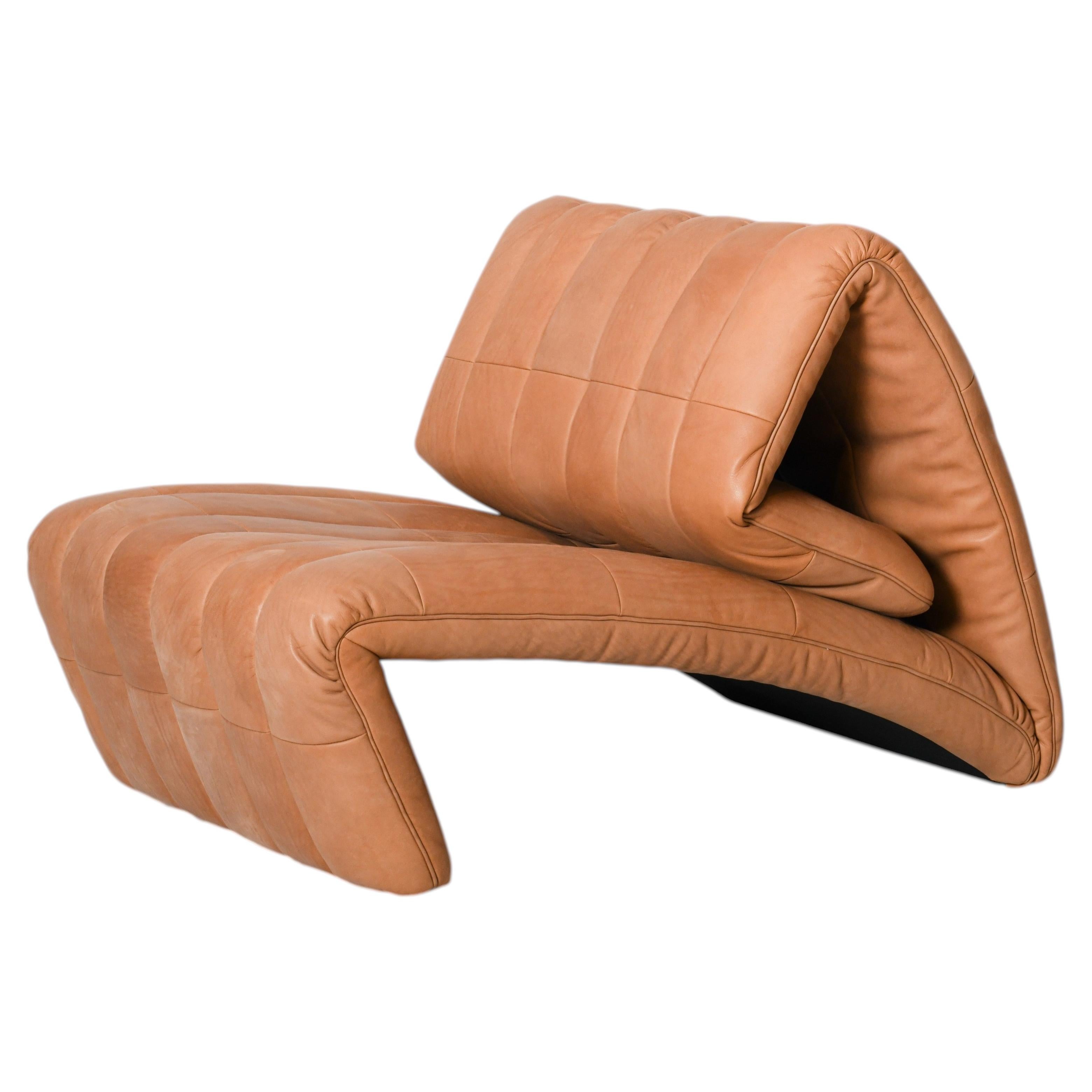 Yoga, Hand-Crafted Leather Lounge Chair, Contemporary Design