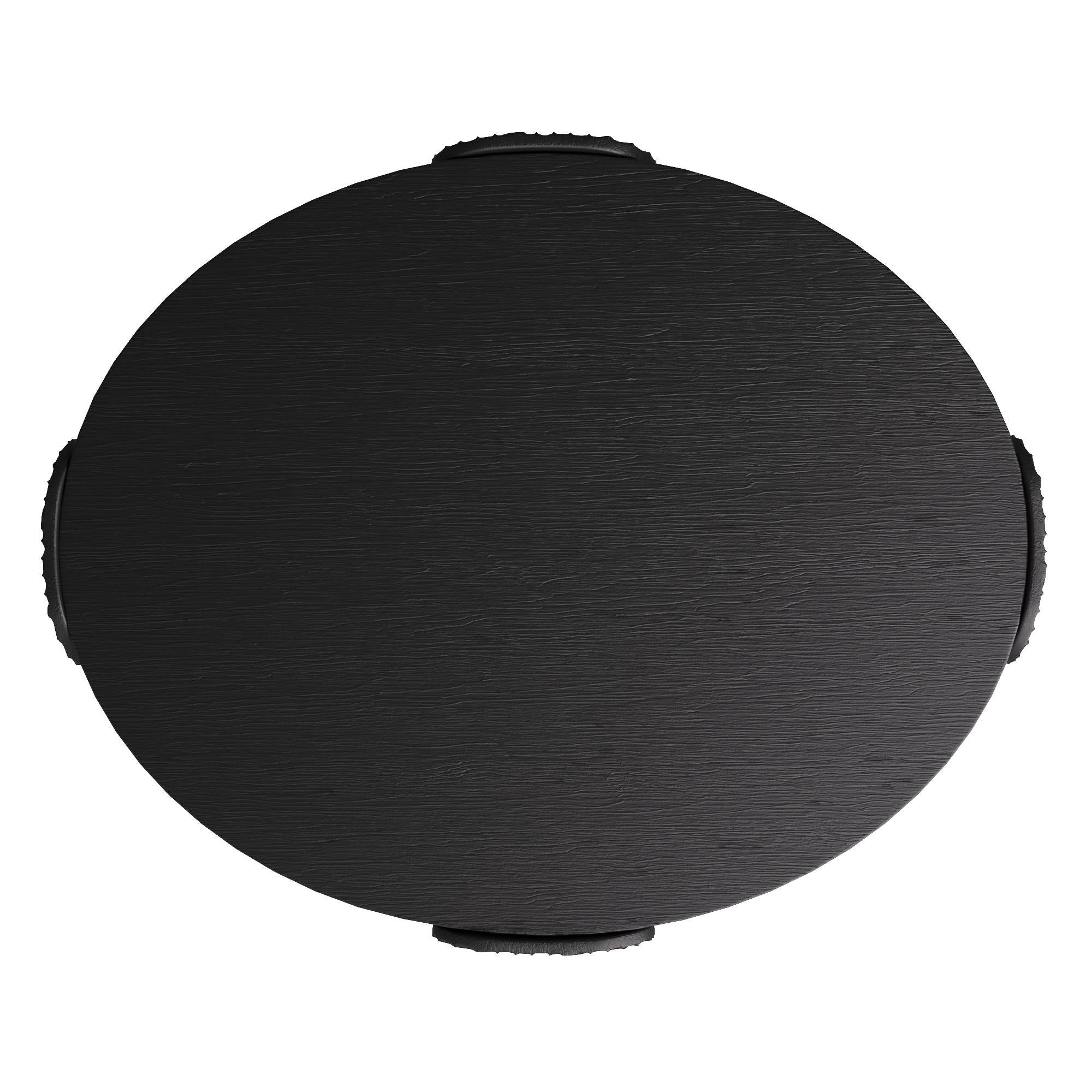 Yogi Couchtisch FCS05 - Ebenholz (Geschnitzt) im Angebot