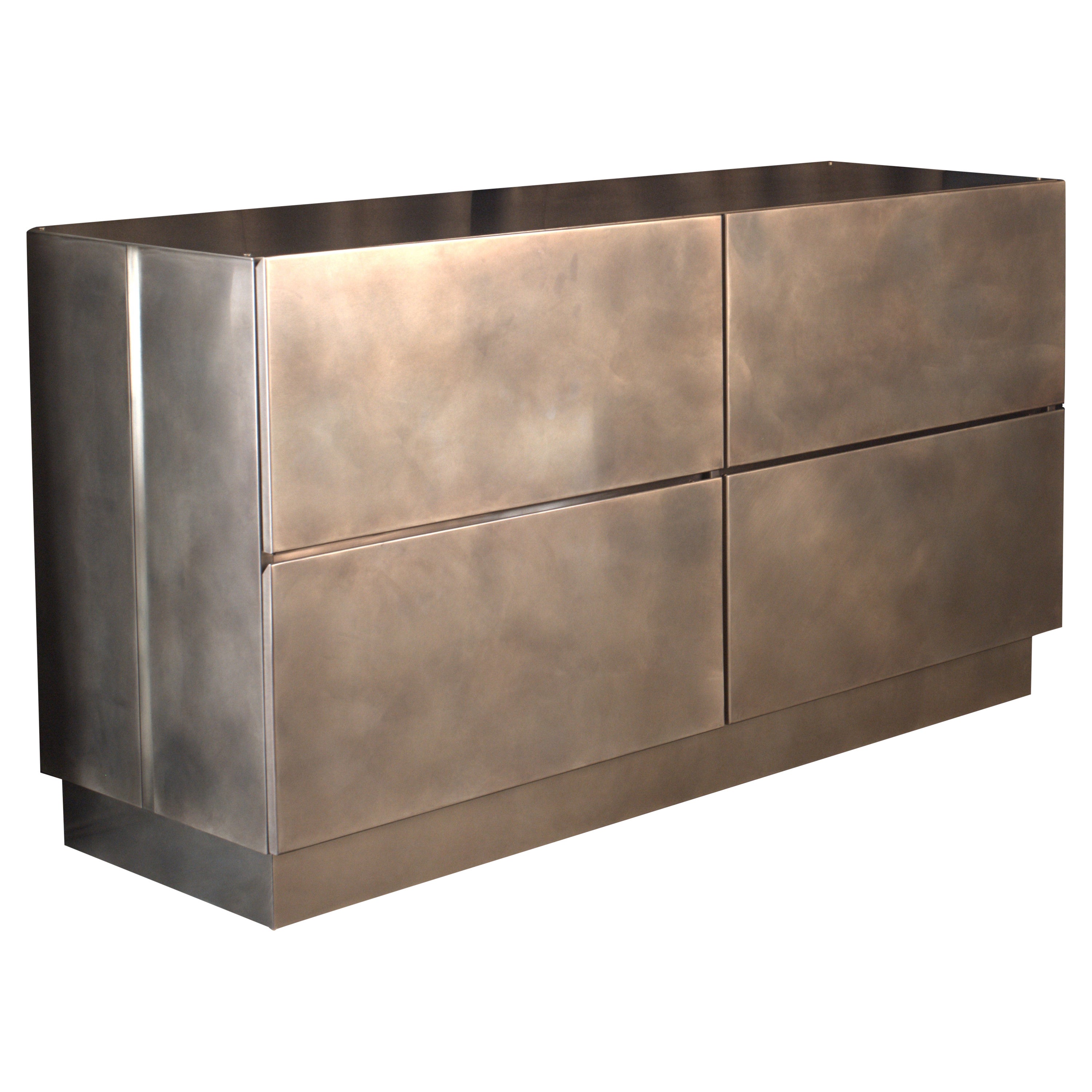 Yohan Storage Cabinet - Patinated Brass - Made in Britain - Ready to ship !