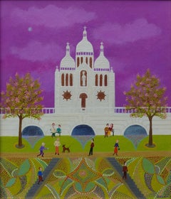 Pétanque players at Sacré-Coeur