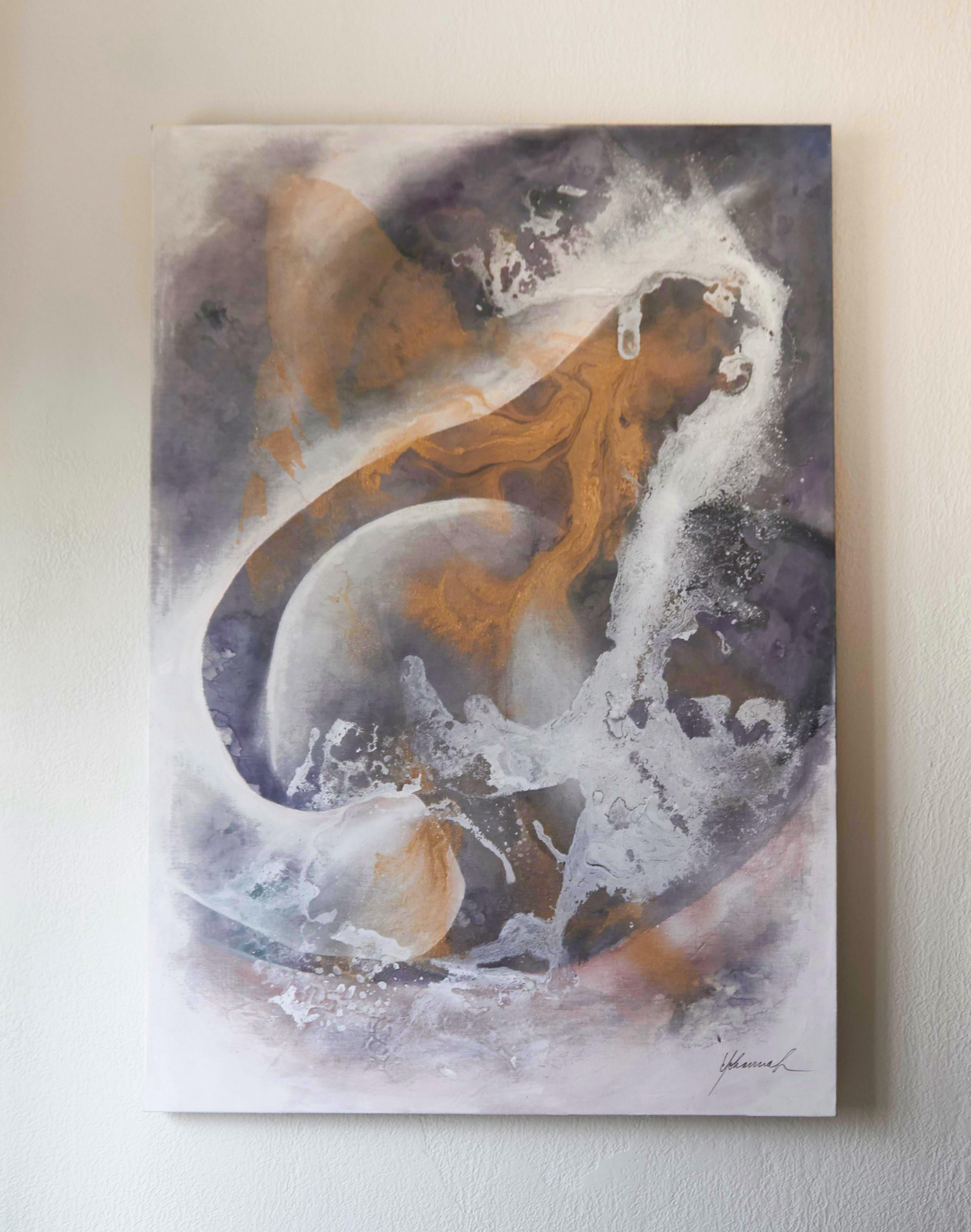 Peinture abstraite contemporaine, Yohannah de Oliveira Nous, 2021 Neuf - En vente à Montreal, QC