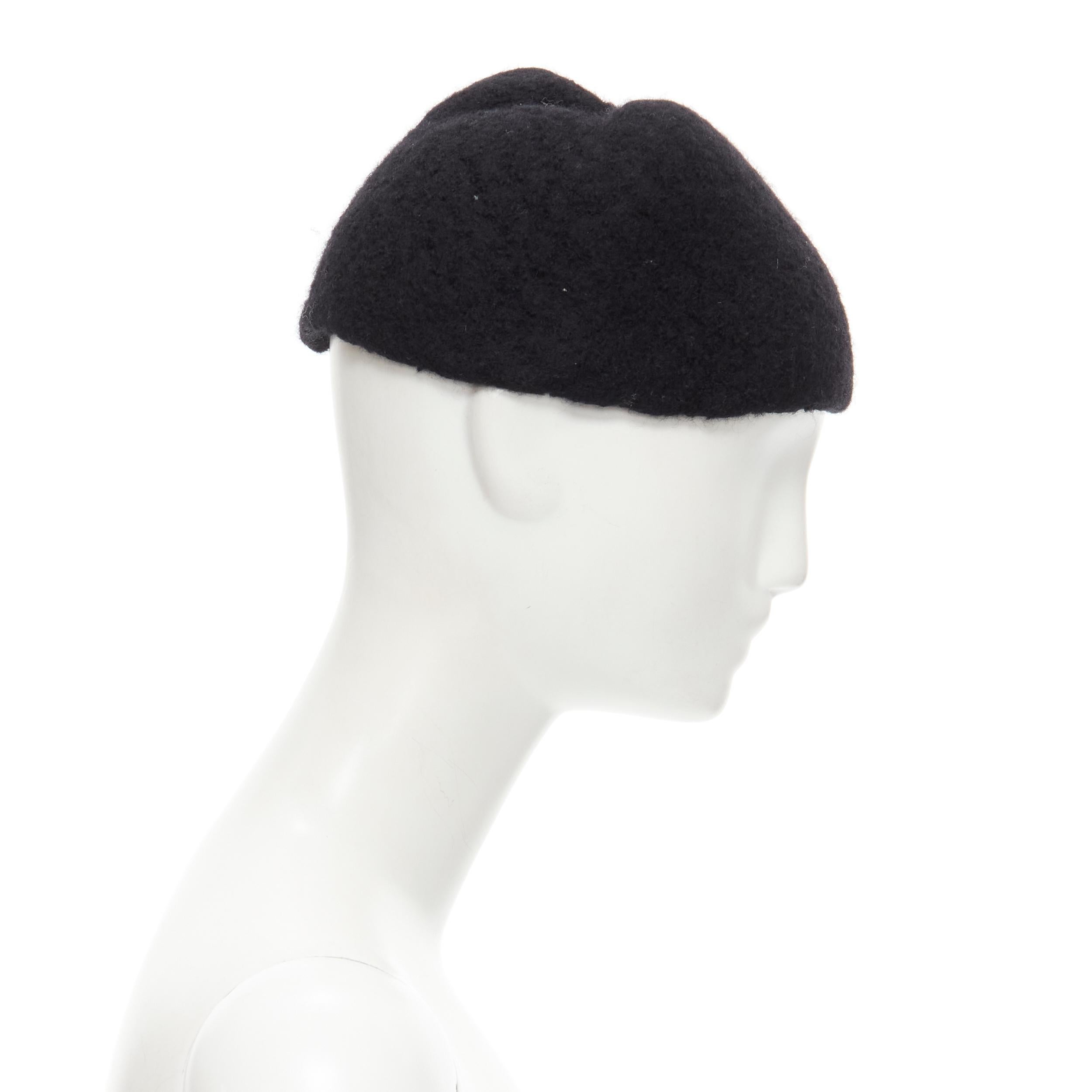 vintage black beanie