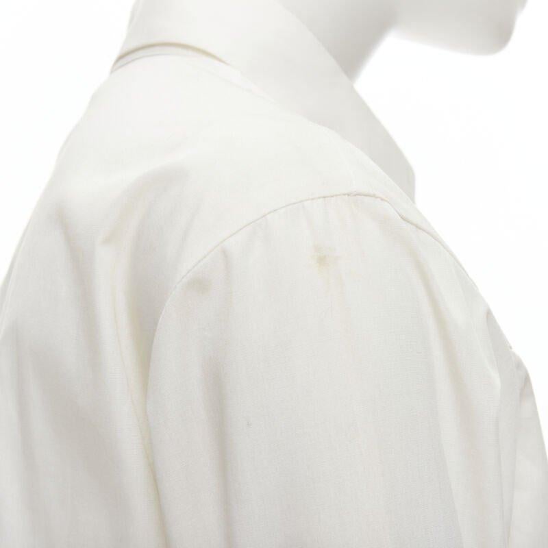Yohji Yamamoto 2015 Camicia con pieghe a coltello ispirata a Madame Gres, bianca, JP3 L. in vendita 5