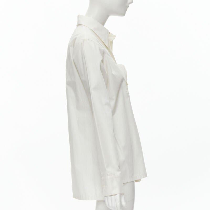 Yohji Yamamoto 2015 Camicia con pieghe a coltello ispirata a Madame Gres, bianca, JP3 L. In condizioni buone in vendita a Hong Kong, NT