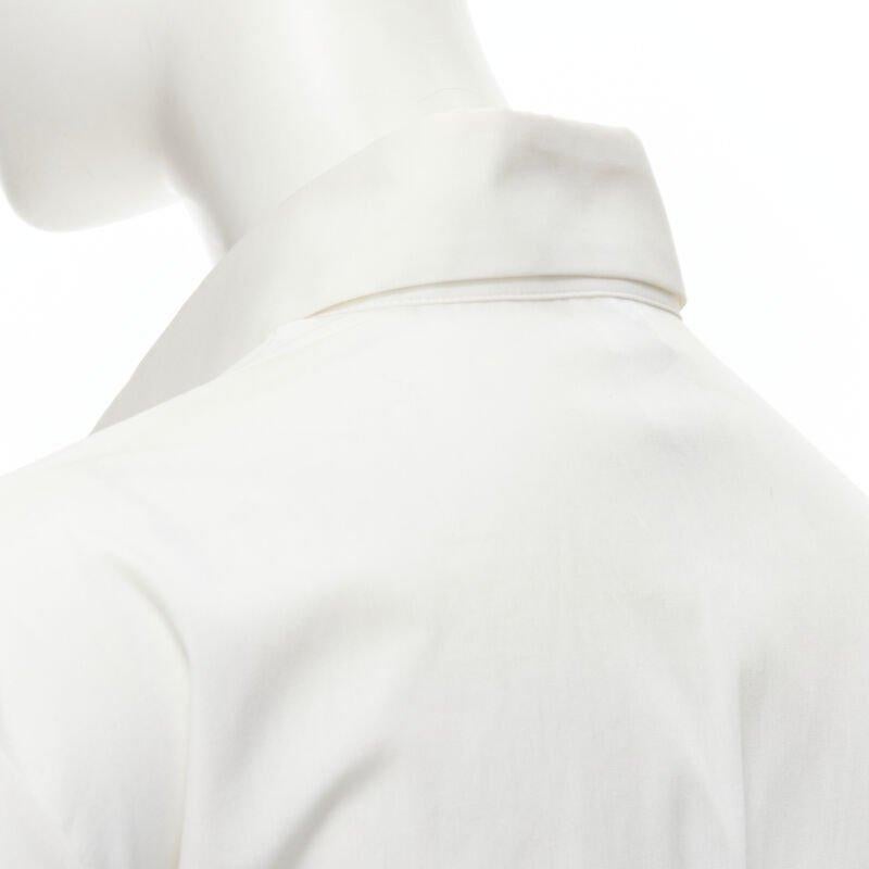 Yohji Yamamoto 2015 Camicia con pieghe a coltello ispirata a Madame Gres, bianca, JP3 L. in vendita 4