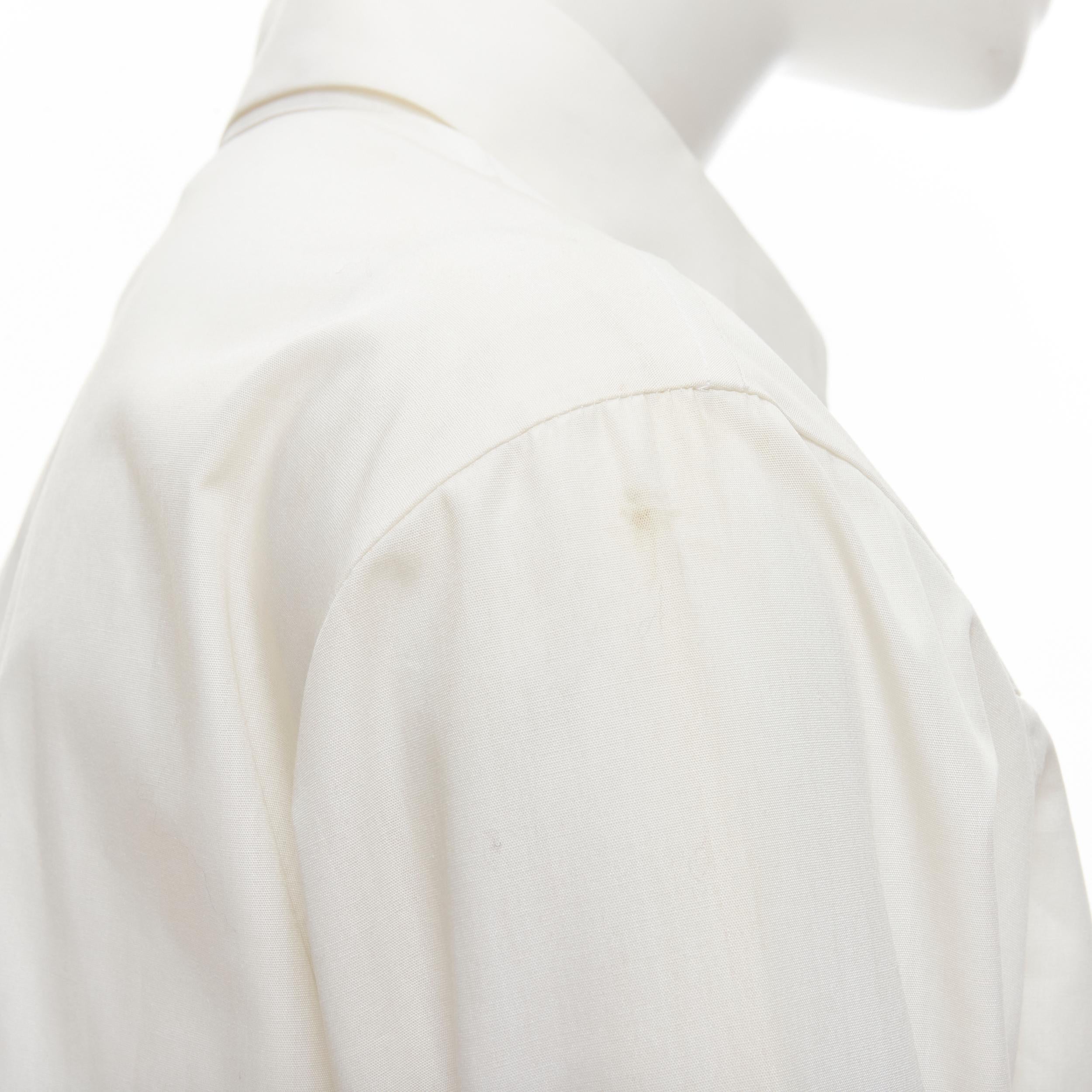 YOHJI YAMAMOTO 2015 white Madam Gres inspired knife pleat shirt For Sale 4