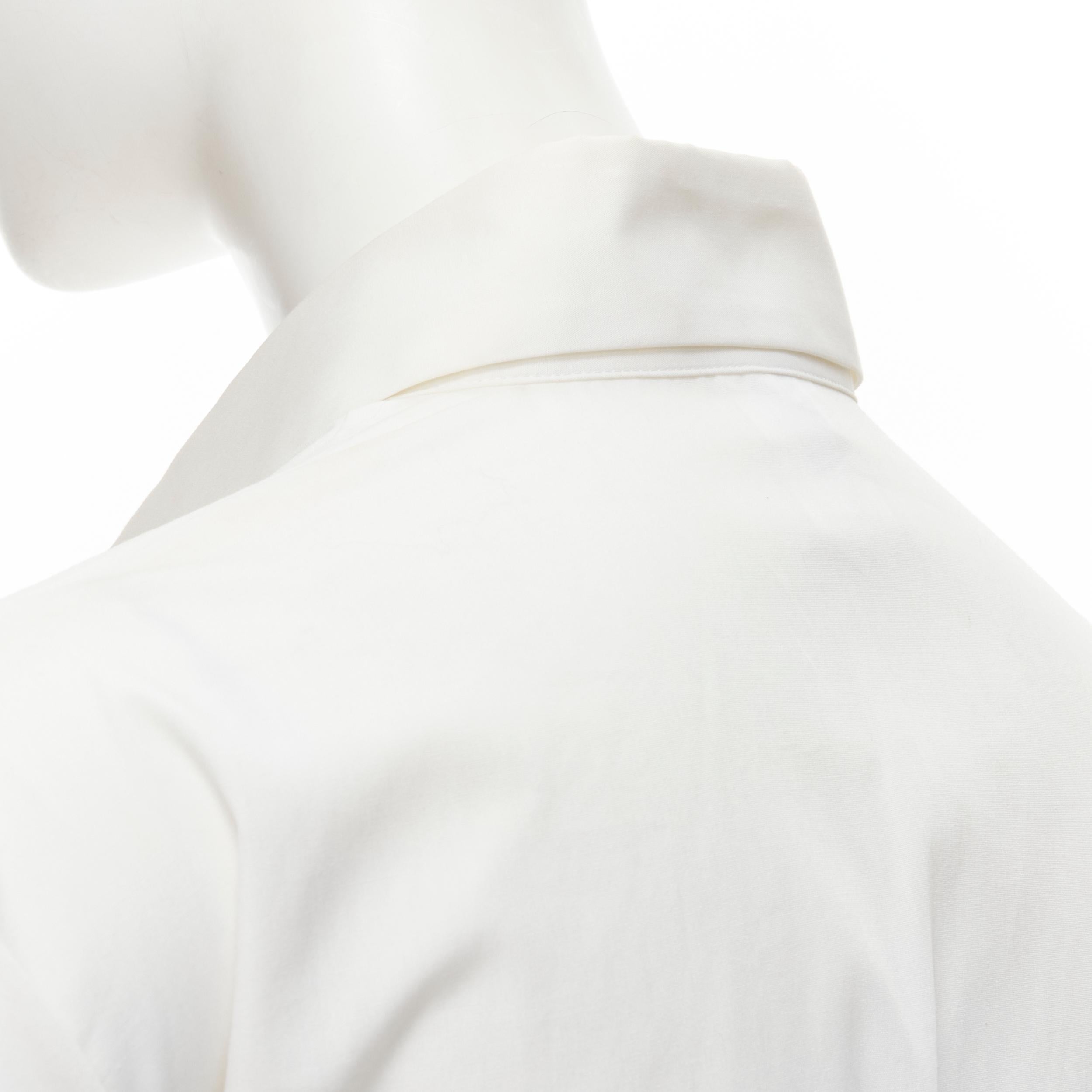 YOHJI YAMAMOTO 2015 white Madam Gres inspired knife pleat shirt For Sale 3