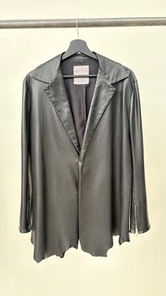 Yohji Yamamoto 90s Deconstructed-style leather jacket