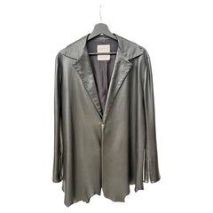 Yohji Yamamoto 90s Deconstructed-style leather jacket