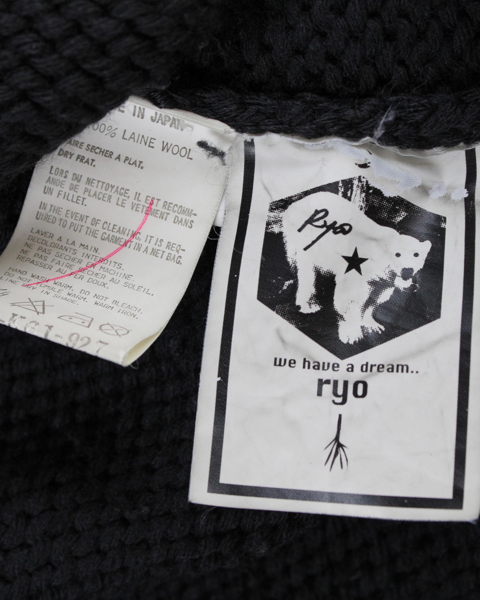 Yohji Yamamoto A/W2004 Jersey oversize pintado a mano - Talla 3 en venta 1