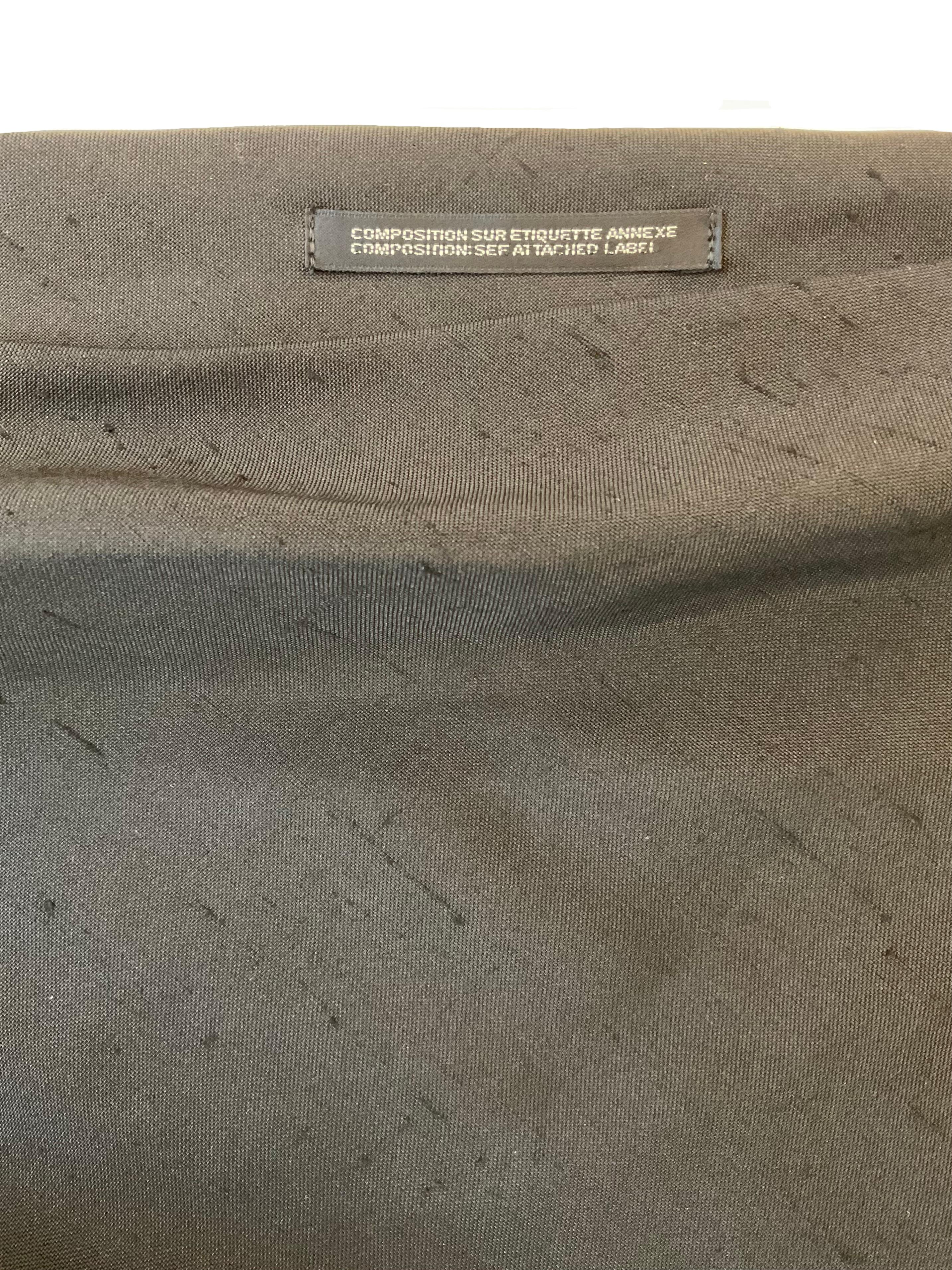 YOHJI YAMAMOTO Abito midi nero in seta dei primi anni 2000 en Nuevo estado para la venta en Milano, IT