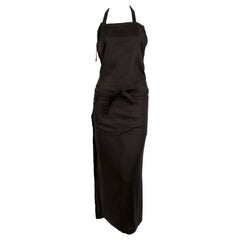Yohji Yamamoto Apron wrap dress with open back