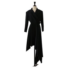 Abito asimmetrico in lana di Yohji Yamamoto – Modello da passerella, anni ’80
