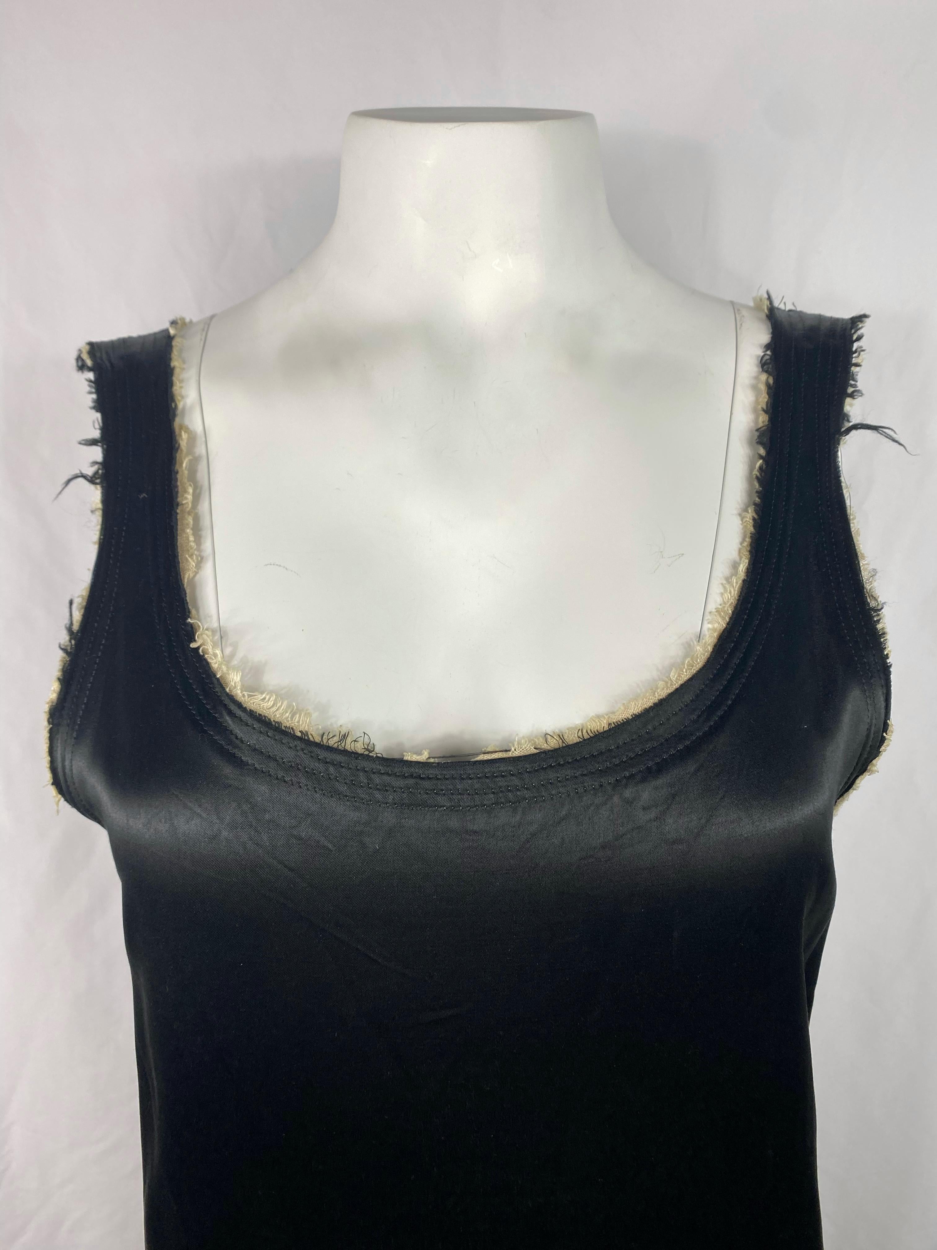 Maxivestido Yohji Yamamoto Negro y Beige, Talla 3 en Excelente estado para la venta en Beverly Hills, CA
