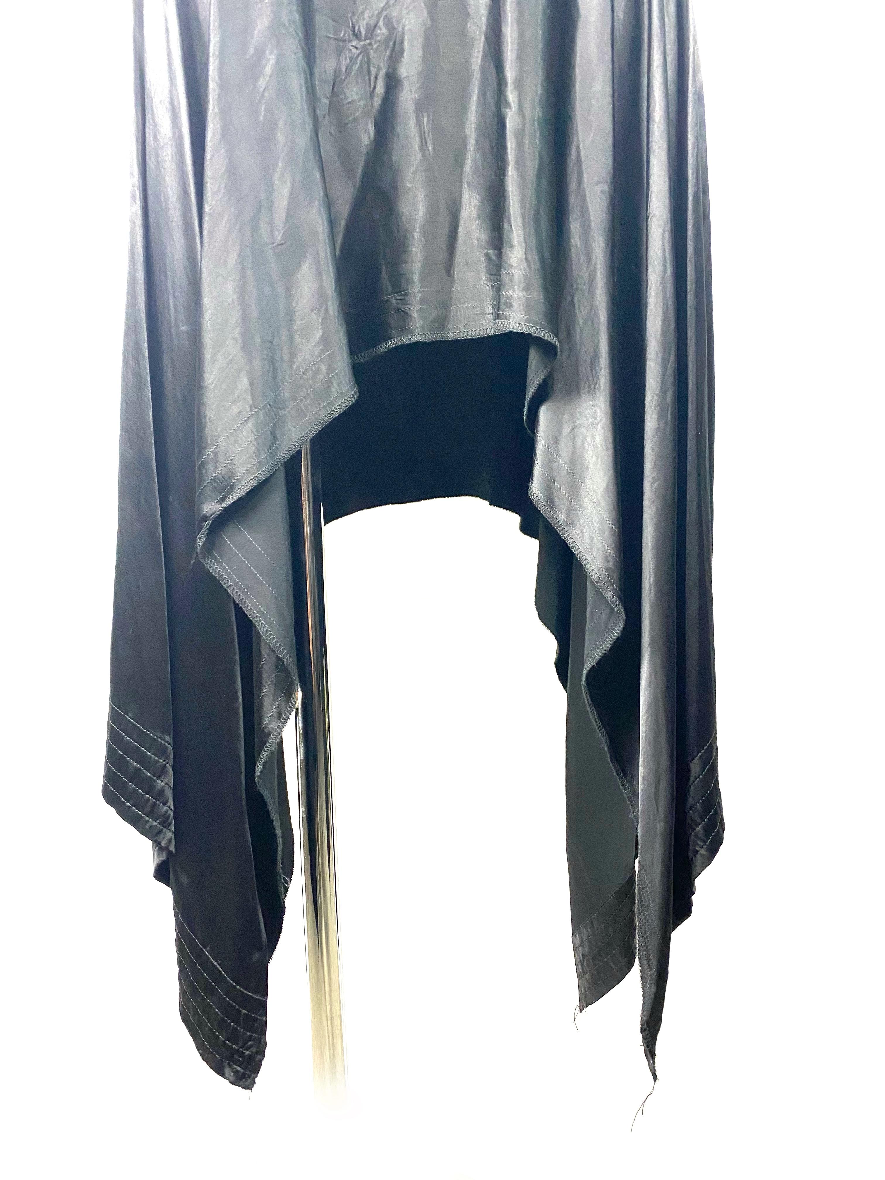 De las mujeres Maxivestido Yohji Yamamoto Negro y Beige, Talla 3 en venta