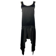 Yohji Yamamoto Black and Beige Maxi Dress, Size 3