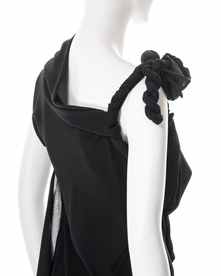 Robe Asymétrique Yohji Yamamoto - Taille 3 - Noir - Occasion En Très Bon état