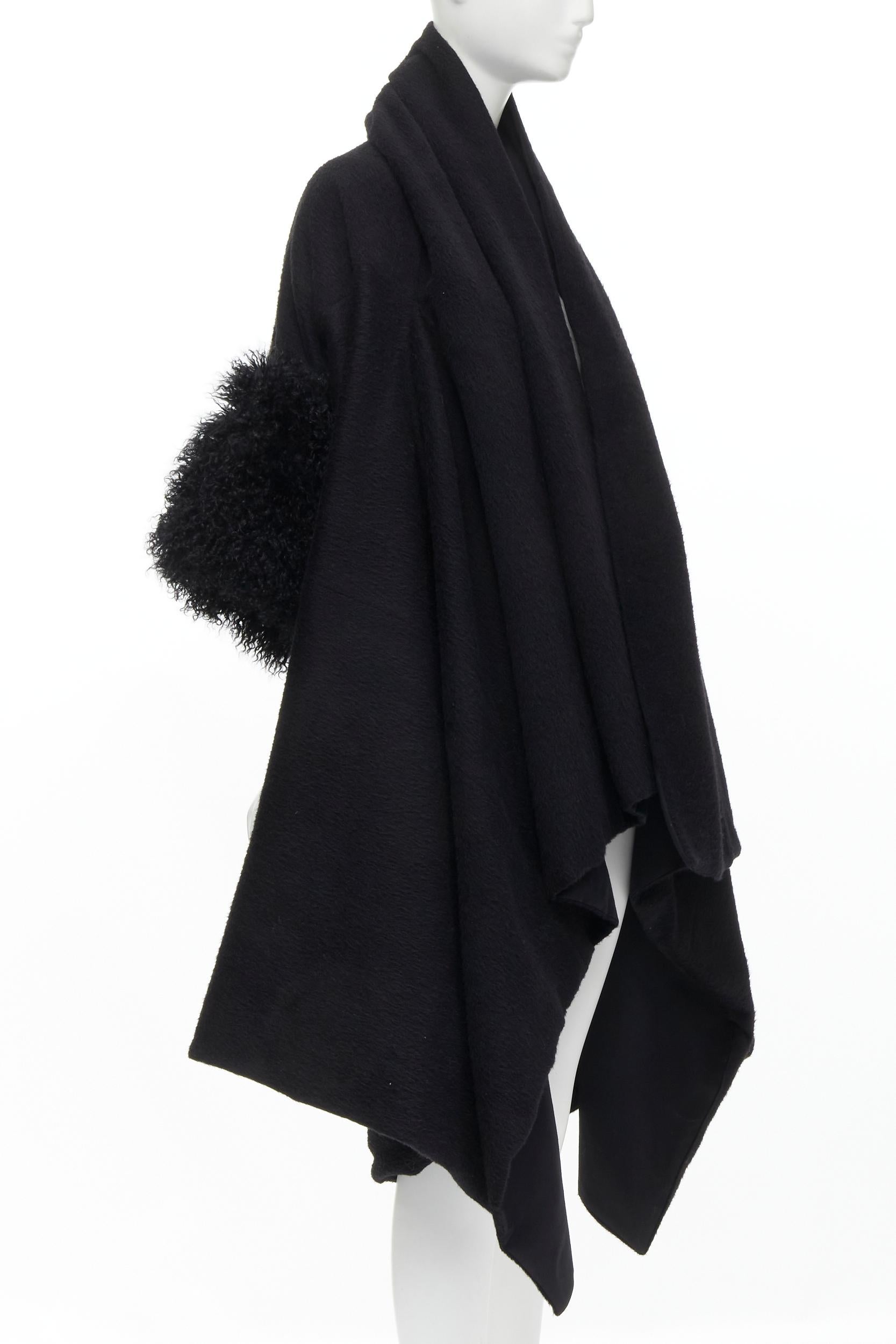 black cocoon coat