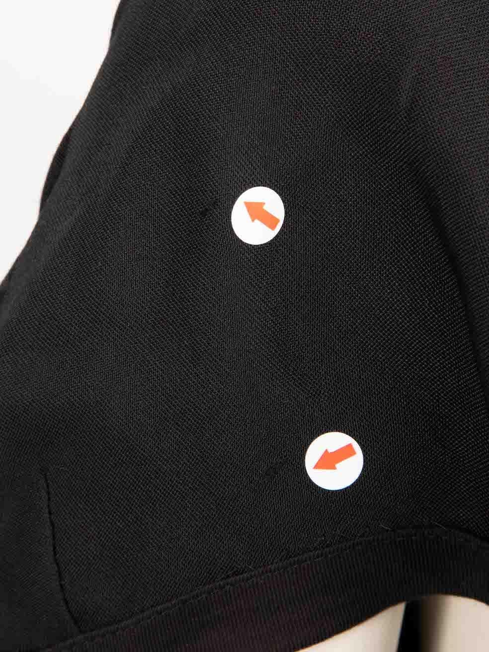 Women's Yohji Yamamoto Black Cap Sleeve Midi Dress Size M For Sale