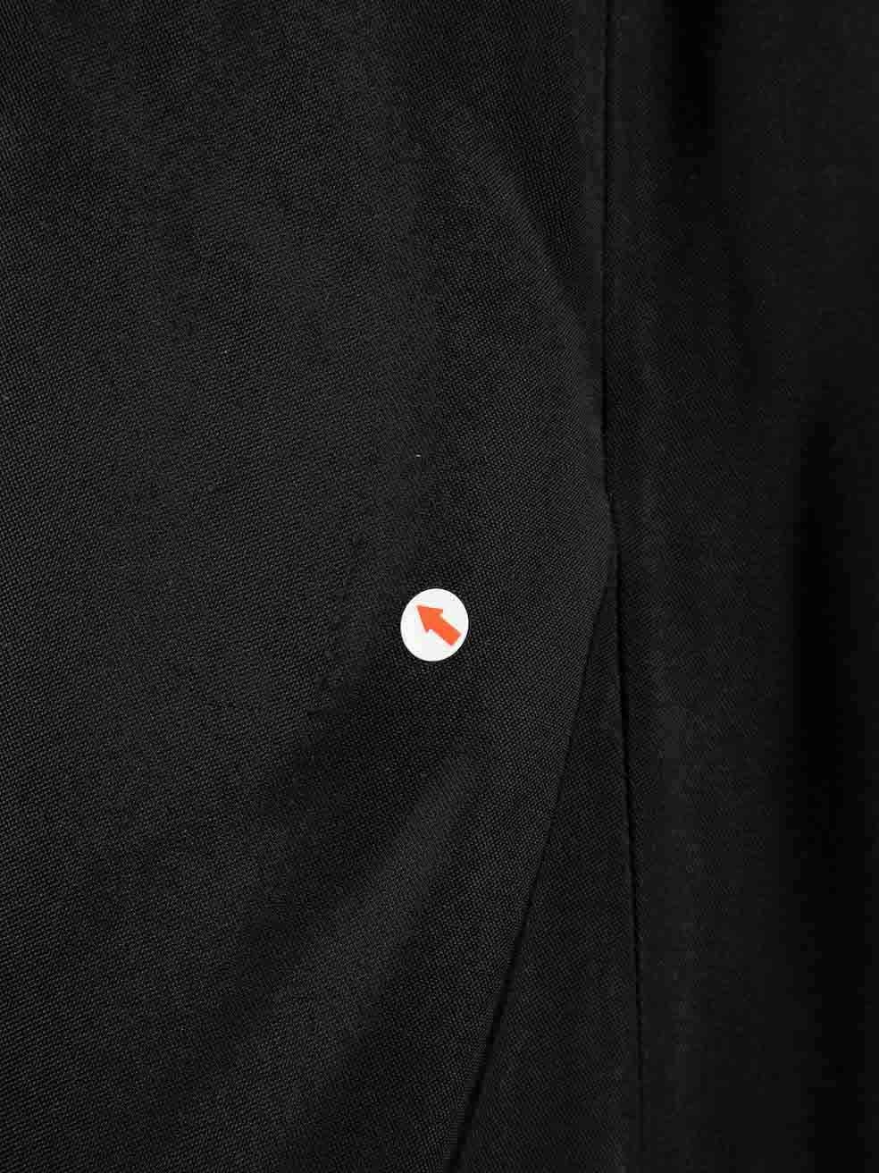 Yohji Yamamoto Schwarzes Midikleid mit Kapuzenärmeln Größe M im Angebot 2
