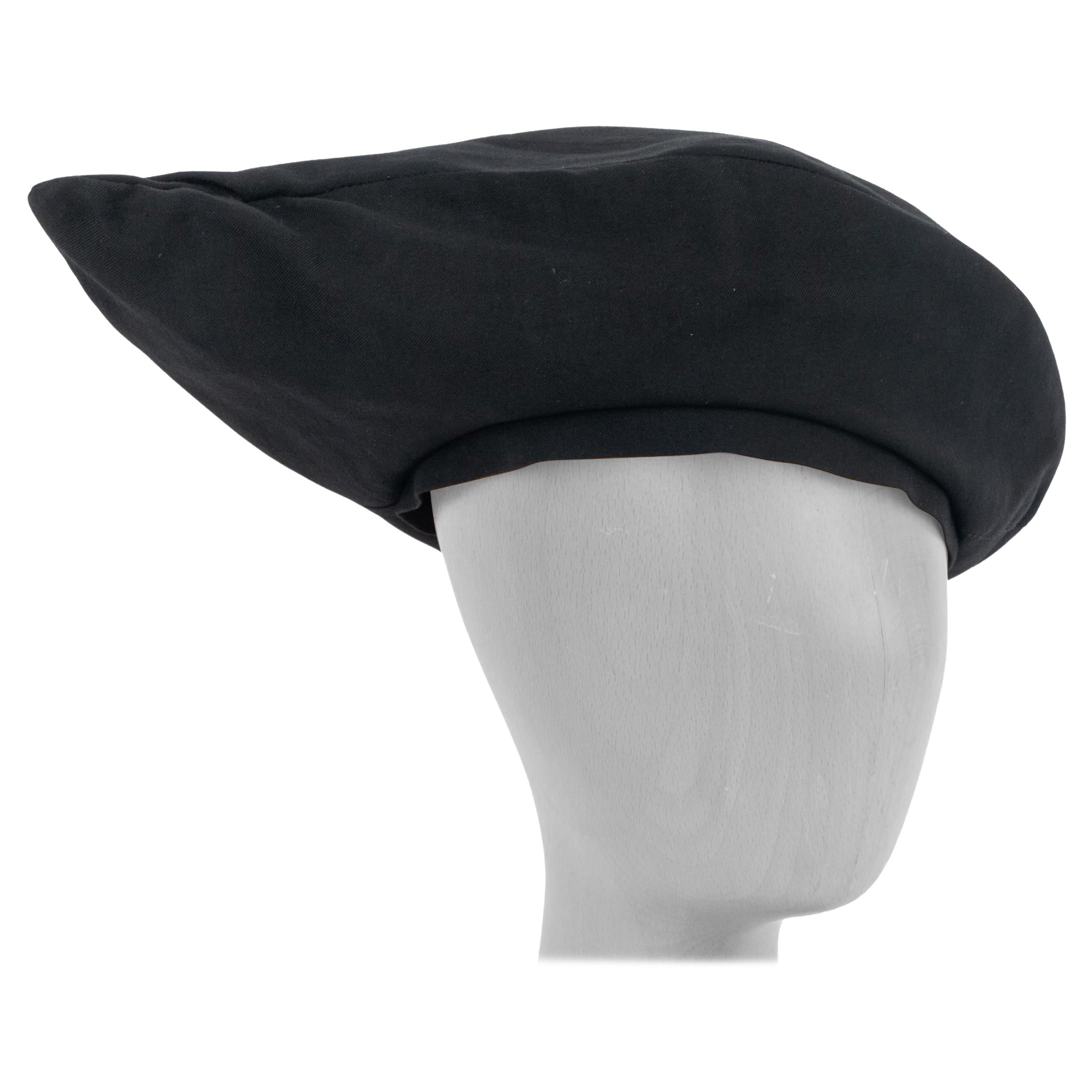 Berretto Yohji Yamamoto in cotone nero Taglia 1 Made in Japan