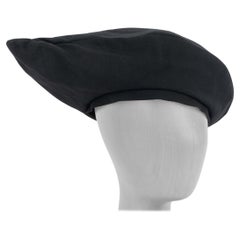 Yohji Yamamoto Black Cotton Beret Hat Size 1 Made in Japan