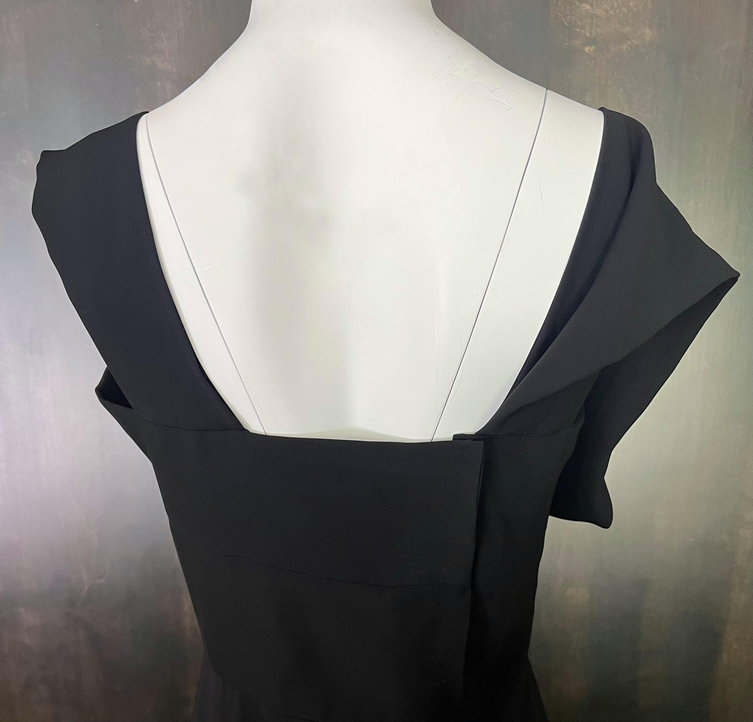 Yohji Yamamoto Black Cotton Evening Dress, Size Small 3