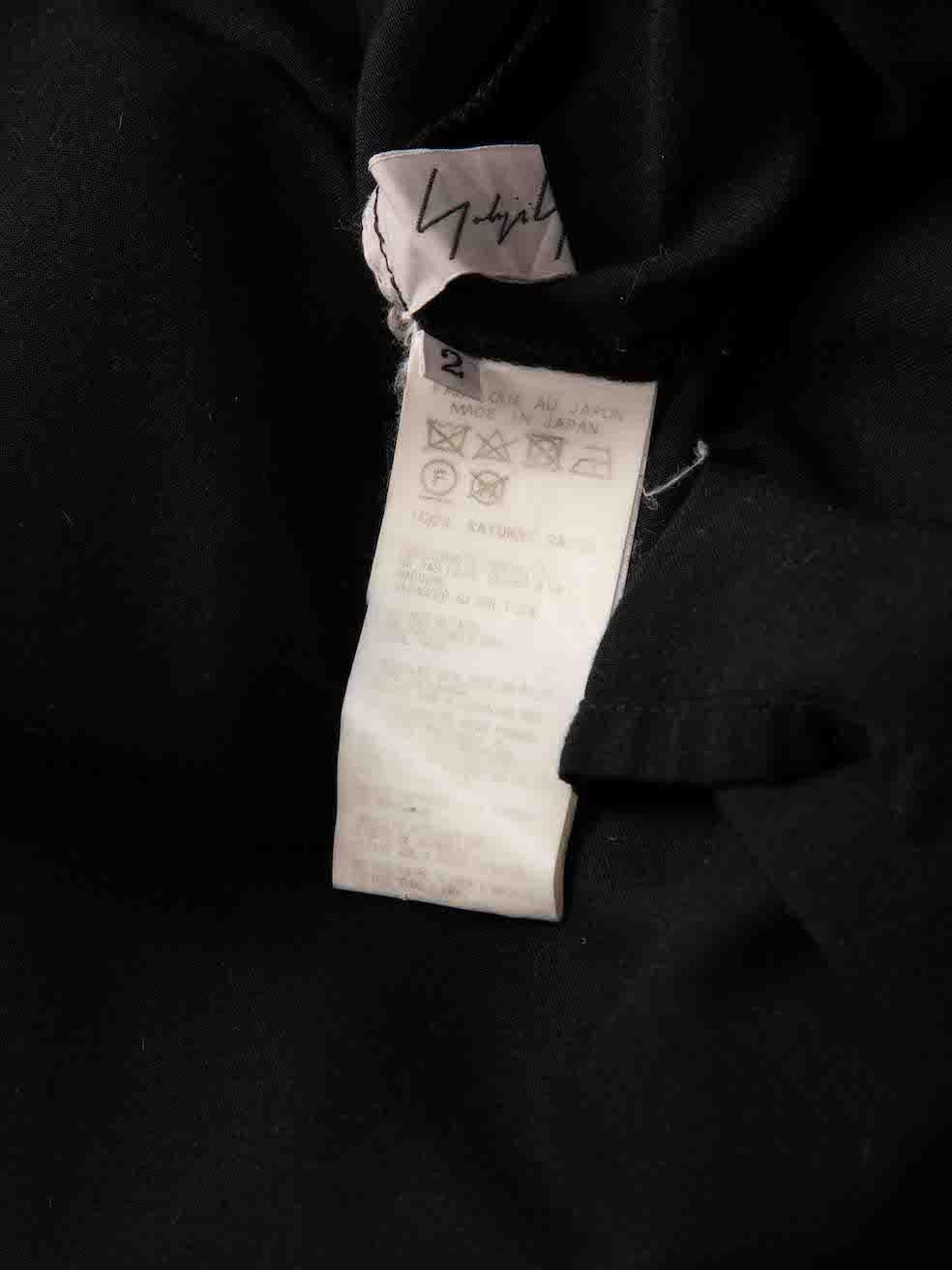 Yohji Yamamoto - Robe midi en coton noir sans manches - Taille S Pour femmes en vente