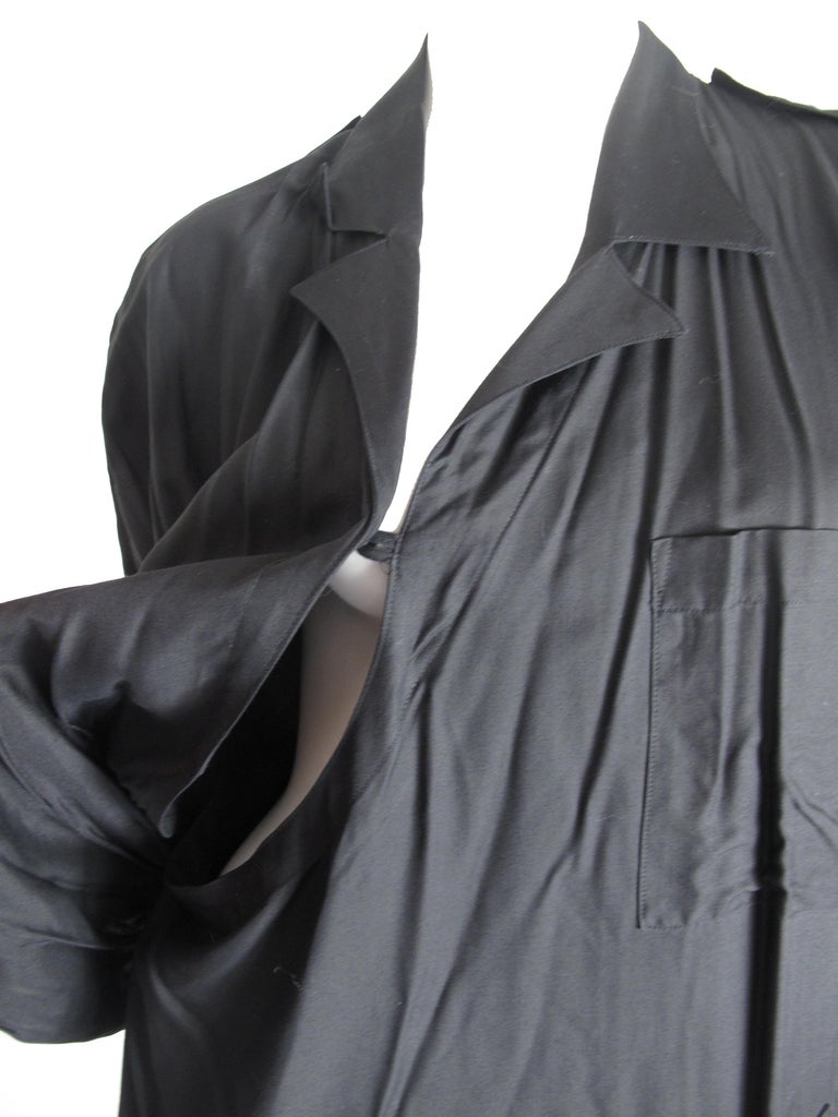 Yohji Yamamoto Black Dress, 1990s at 1stDibs