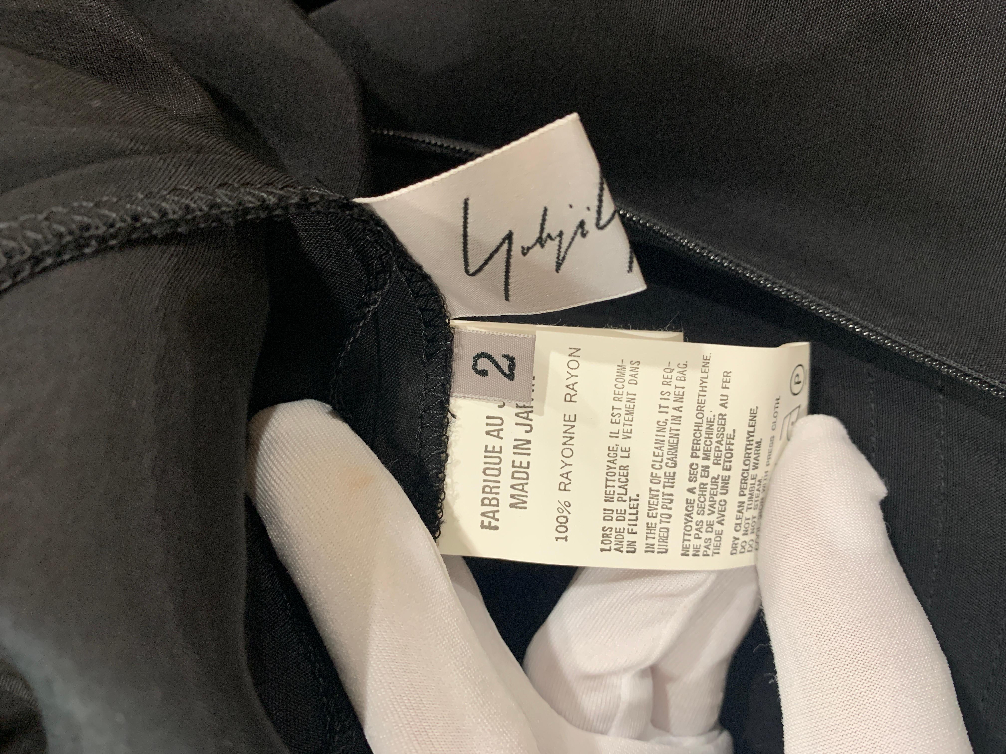 Yohji Yamamoto - Robe noire, taille 2  en vente 8