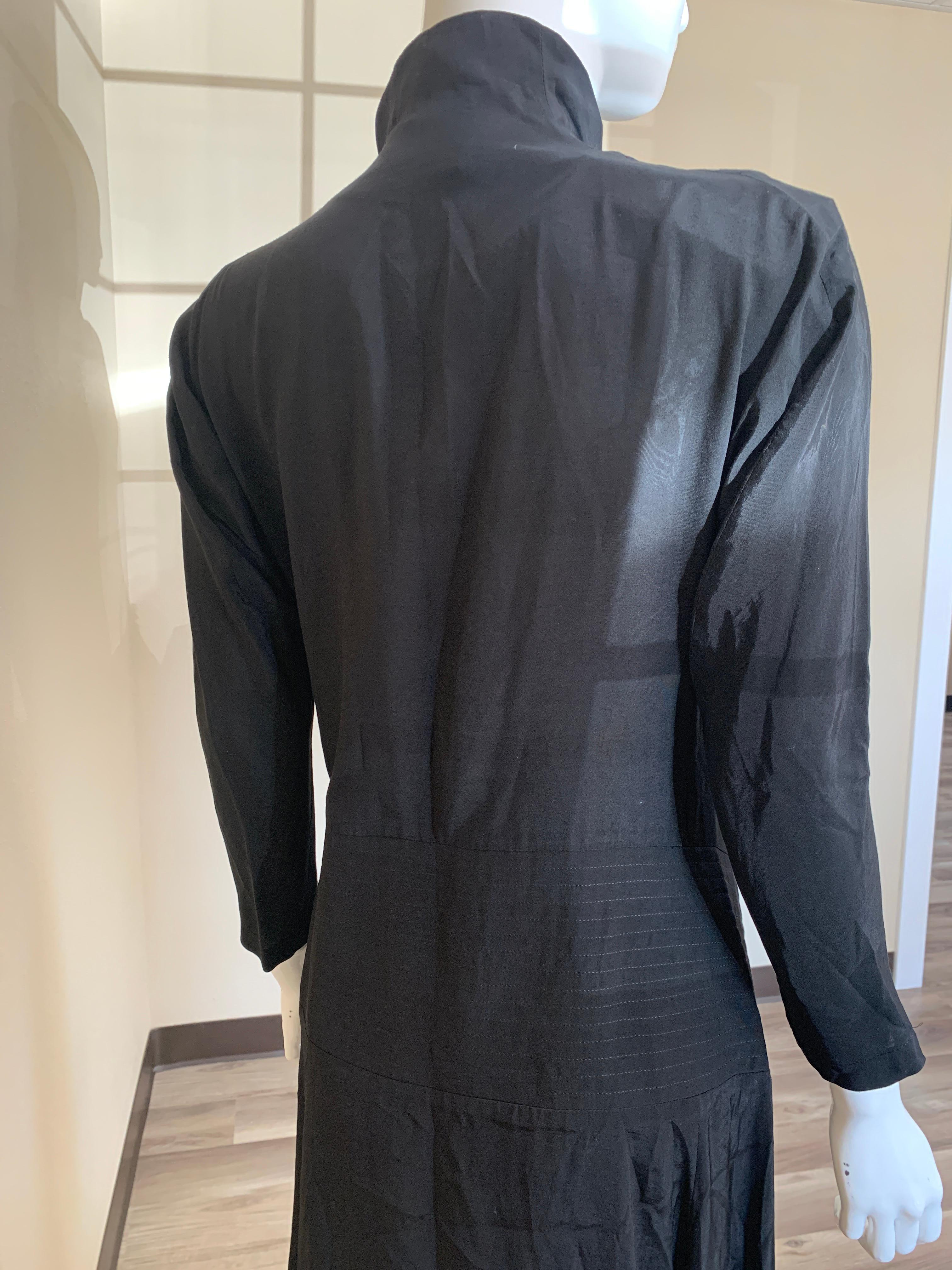 Yohji Yamamoto - Robe noire, taille 2  en vente 4