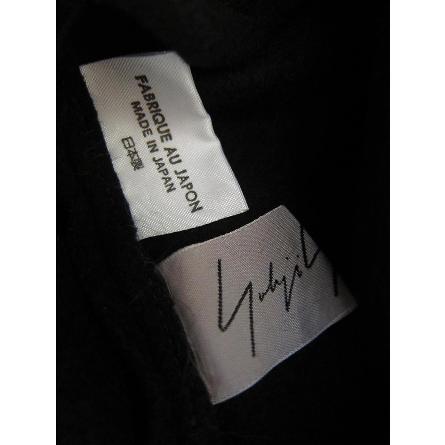 Women's Yohji Yamamoto Black Hat Mesh Net Drape Detail Look Book AW 1995