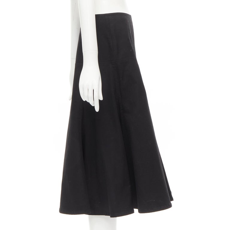 Yohji Yamamoto Paneled Flare Skirt Skirts 600052737blk
