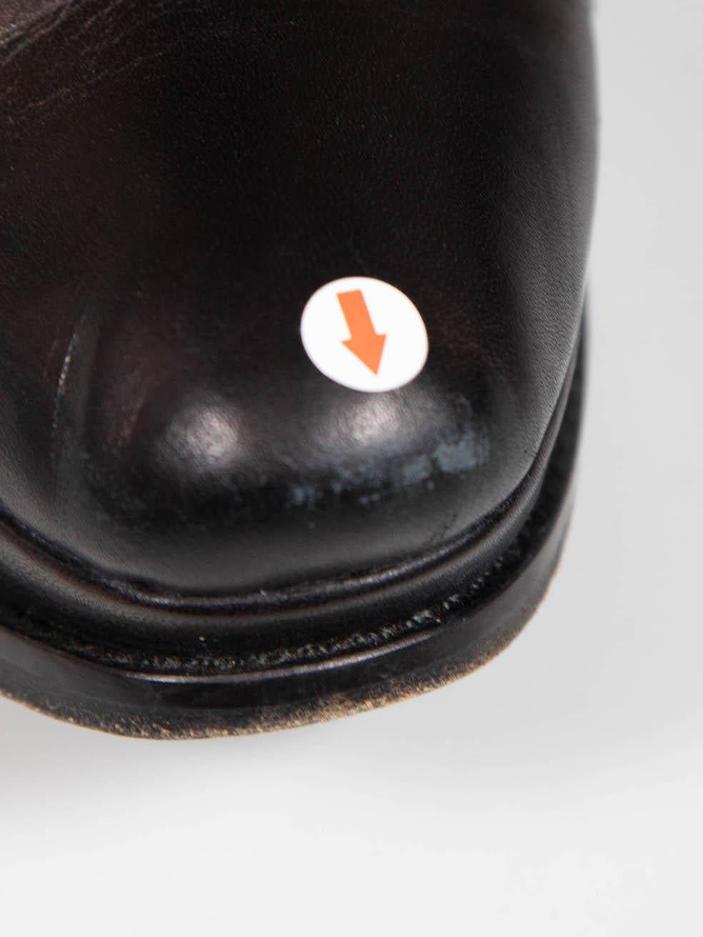 Yohji Yamamoto Bottes à plateforme en cuir noir Taille UK 3 Pour femmes en vente