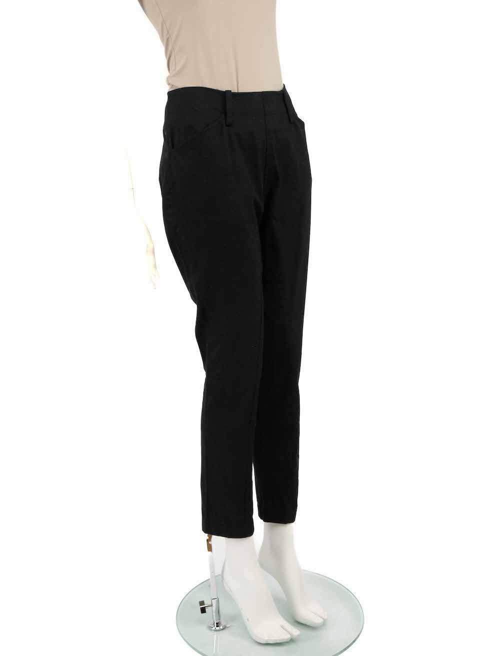CONDITION is Very good. Hardly any visible wear to trouser is evident on this used Yohji Yamamoto designer resale item.
 
 
 
 Details
 
 
 Black
 
 Cotton
 
 Trousers
 
 Slim fit
 
 Mid rise
 
 2x Side pockets
 
 Side zip and hook fastening
 
 
 
